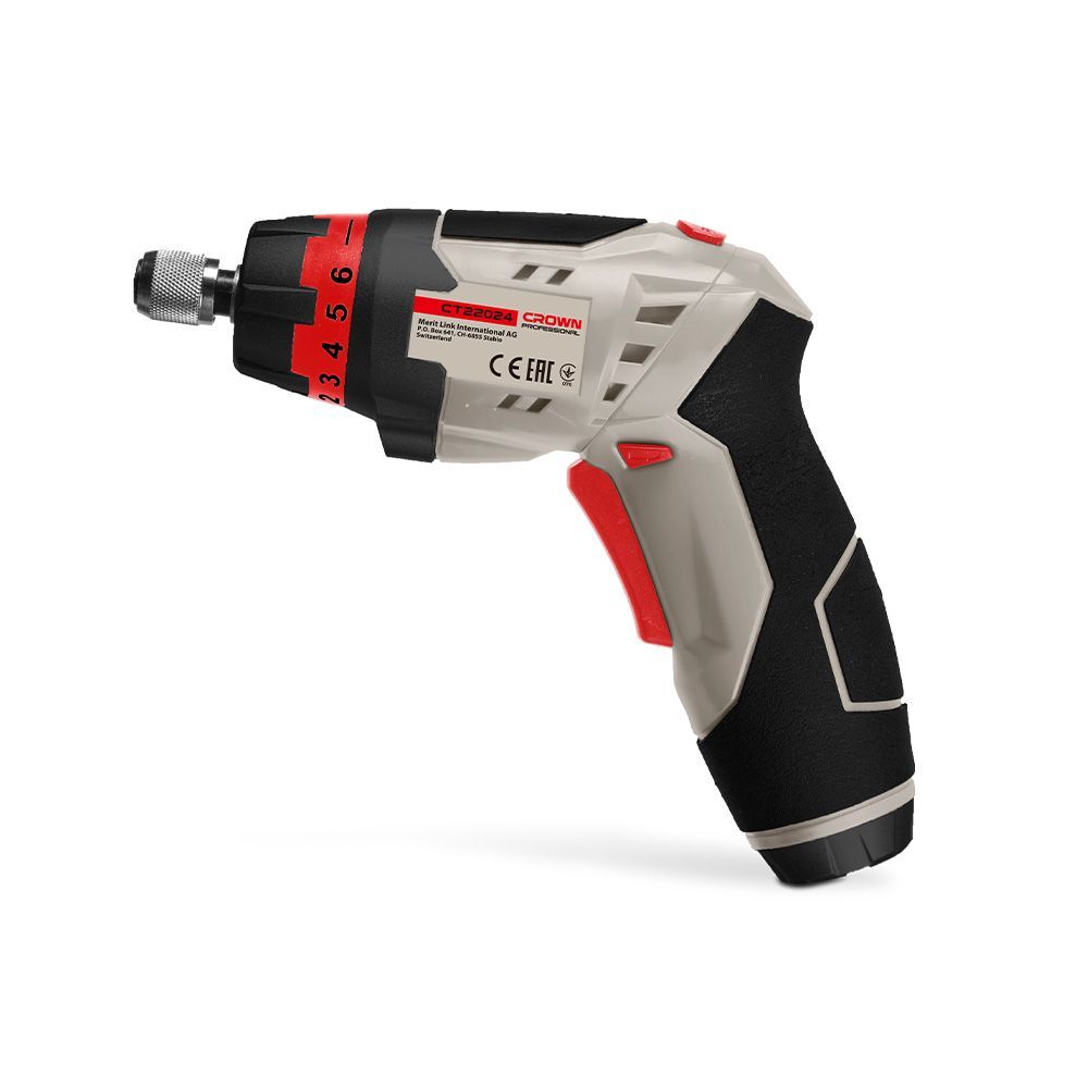 Изображение товара Аккумуляторная отвертка CROWN CT22024 MC 3.6В 1.5 Ач с наборами и регулятором крутящего момента