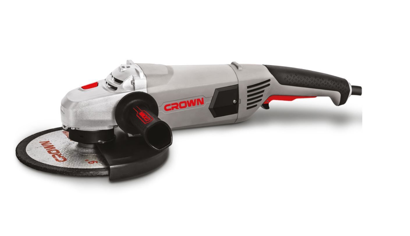 Изображение товара Угловая шлифмашина CROWN CT13489-230S 2600 Вт диска 230 мм профессиональный электроинструмент