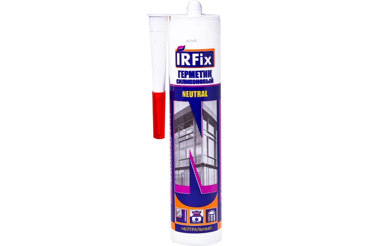 Изображение товара Герметик силиконовый нейтральный IRFIX NEUTRAL 310 мл белый