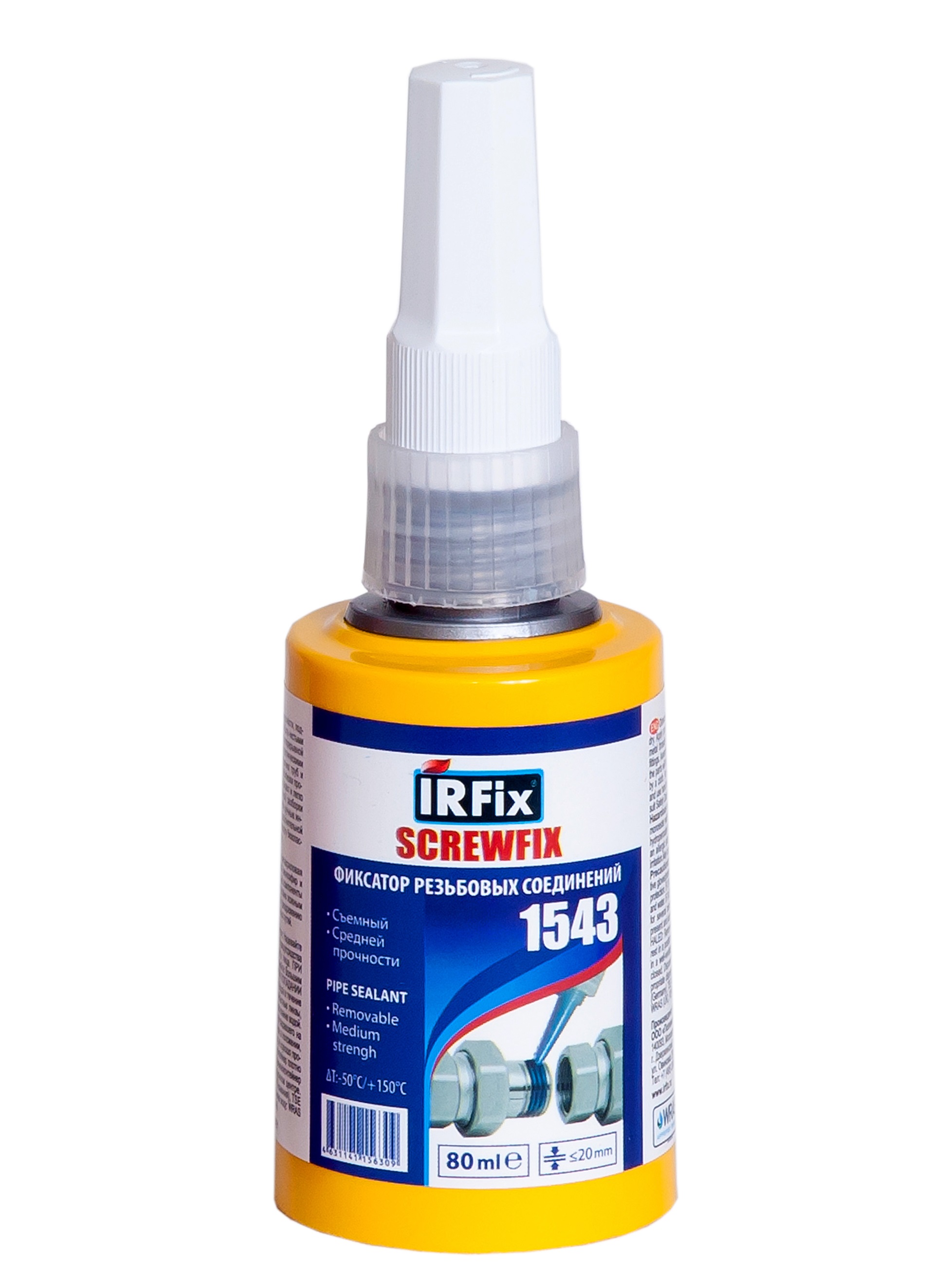 Изображение товара Герметик анаэробный IRFIX SCREWFIX 1543 80 мл для герметизации и фиксации резьбовых соединений