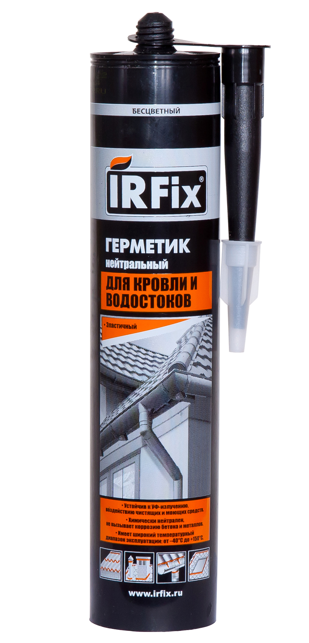 Изображение товара Герметик для кровли и водостоков нейтральный IRFIX 310 мл коричневый