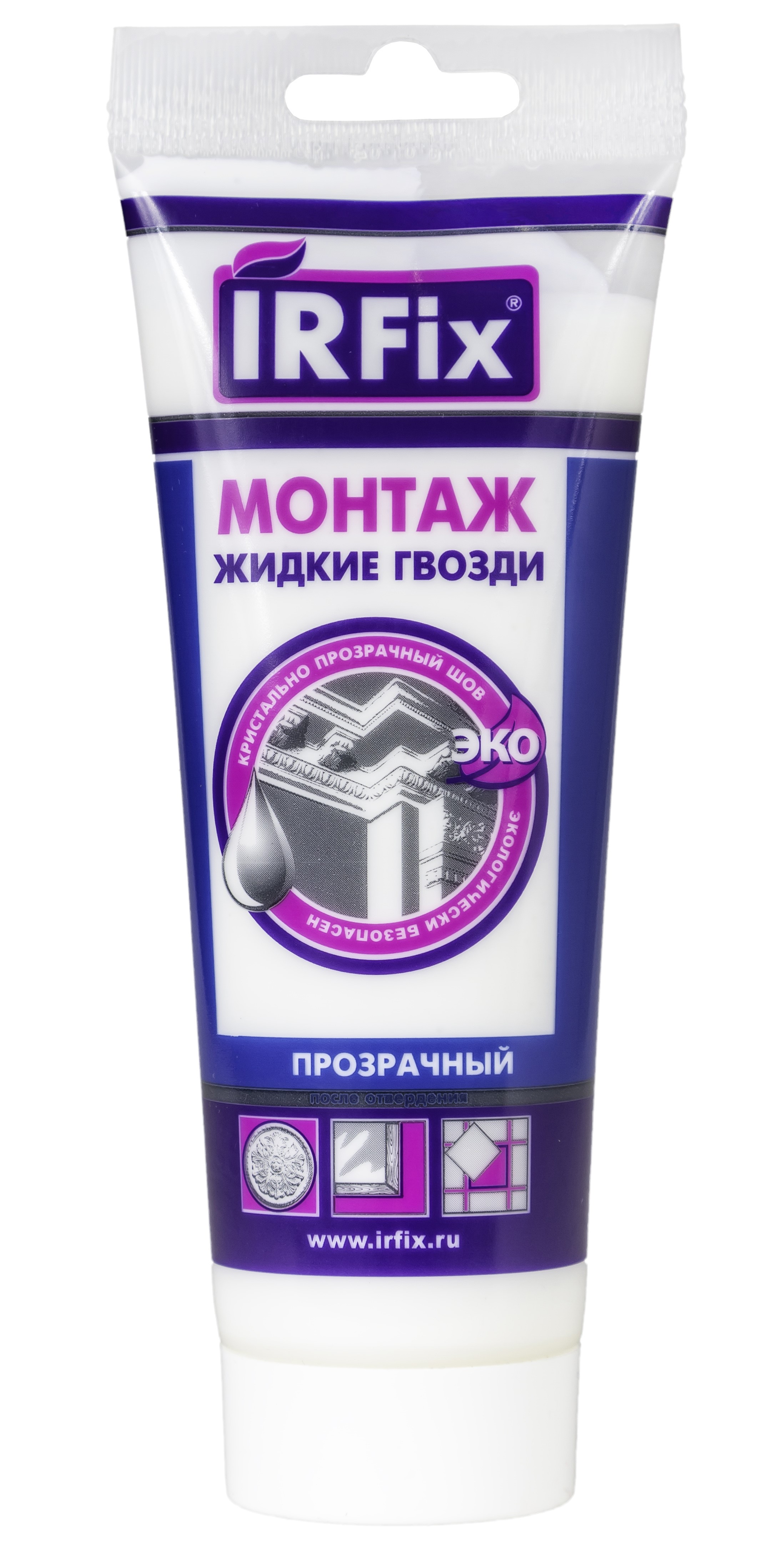 Жидкие гвозди IRFIX Клей универсальный IRFIX МОНТАЖ бесцветный 310 мл