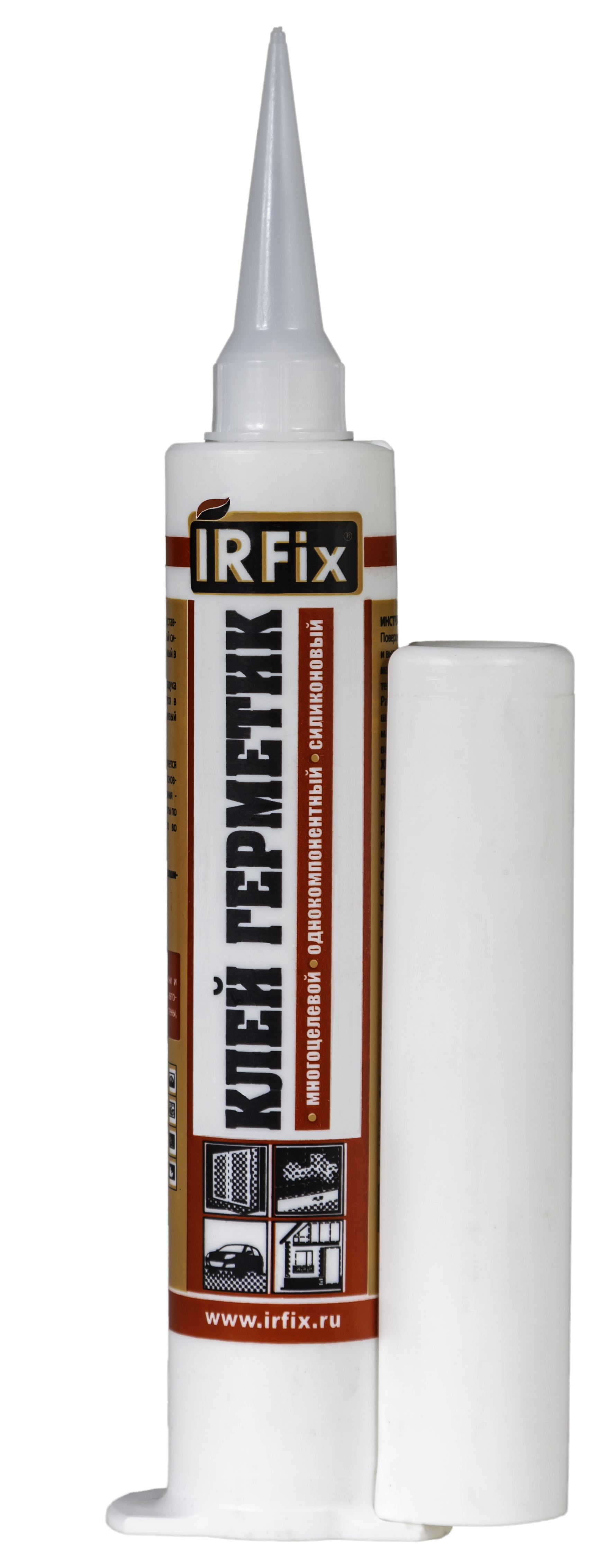 Клей-герметик IRFIX Клей-герметик IRFIX в шприце 80 мл бесцветный