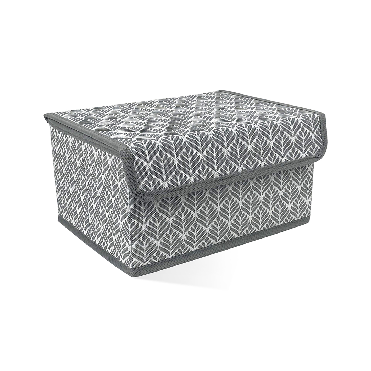 Изображение товара Коробка для хранения вещей листья с крышкой 25x19x13 см
