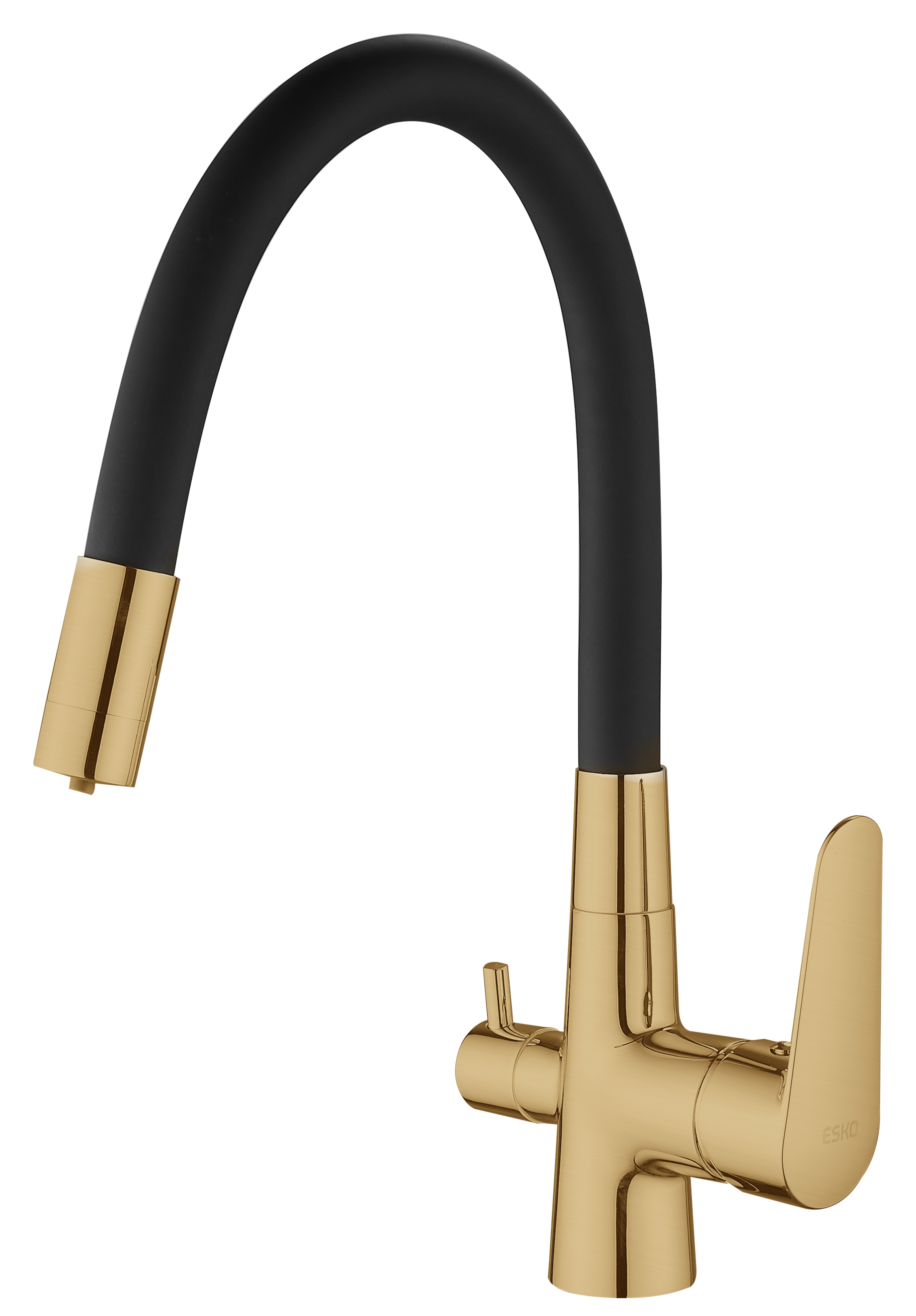 Изображение товара Однорычажный смеситель для кухни с подключением к фильтру ESKO Coral CL03G латунь хром