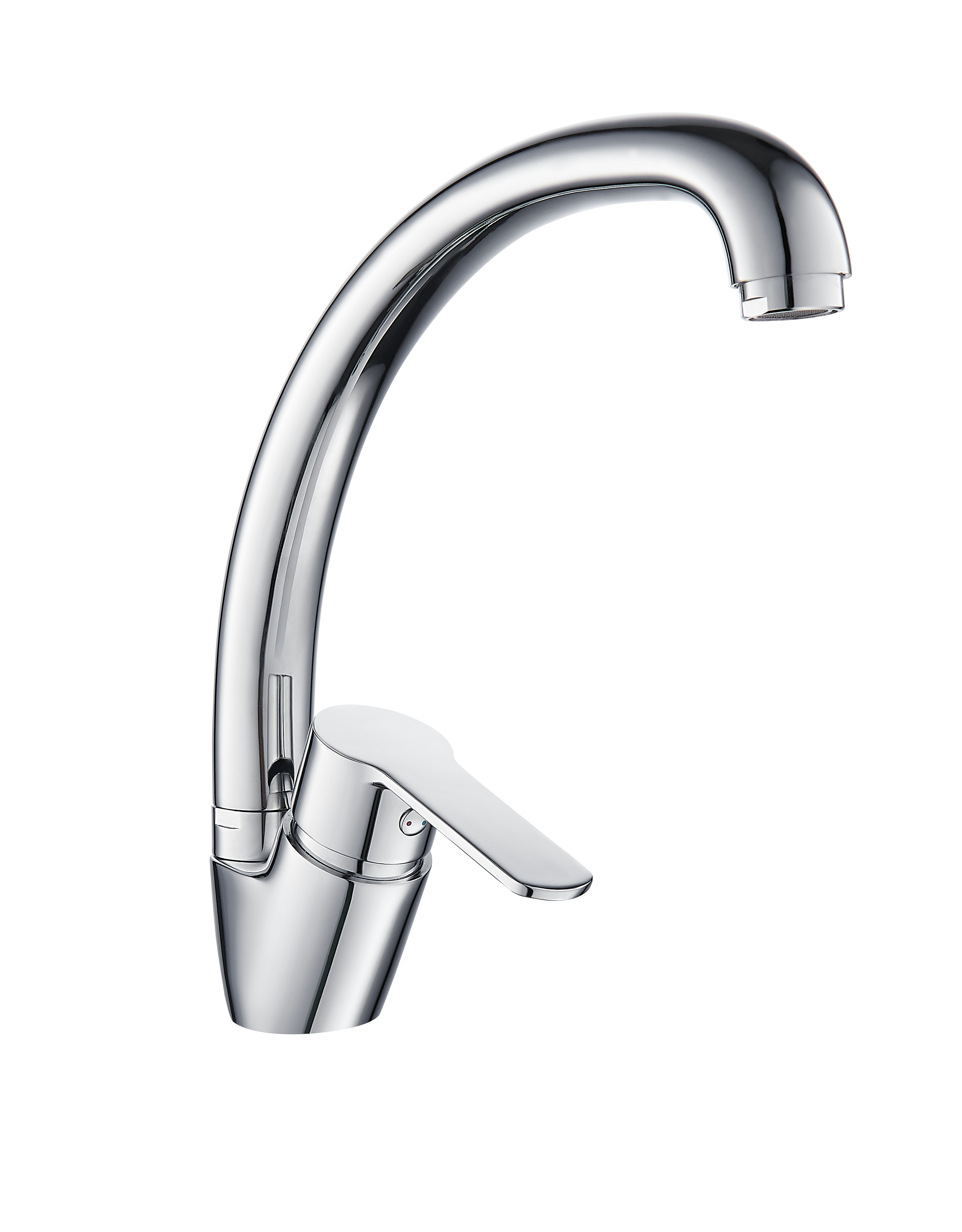 Изображение товара Смеситель для раковины с поворотным изливом однорычажный Voda Dump DU03 латунь хром