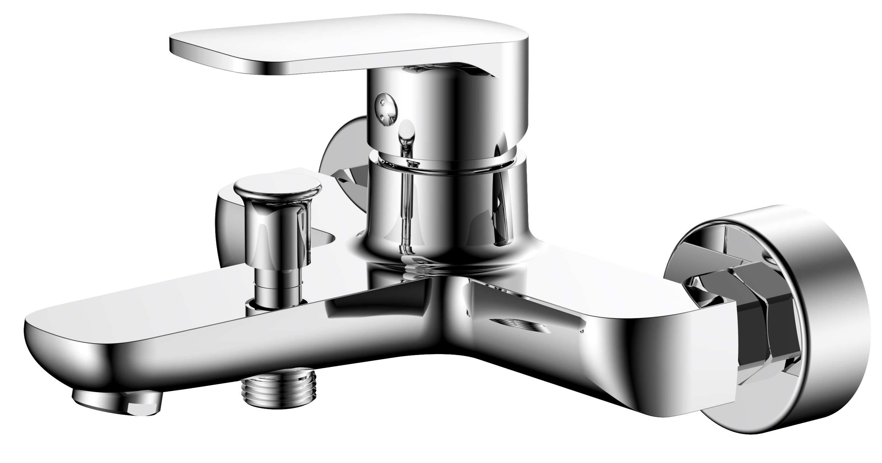 Изображение товара Смеситель для ванны однорычажный с коротким изливом ESKO Genova GE54 латунь хром