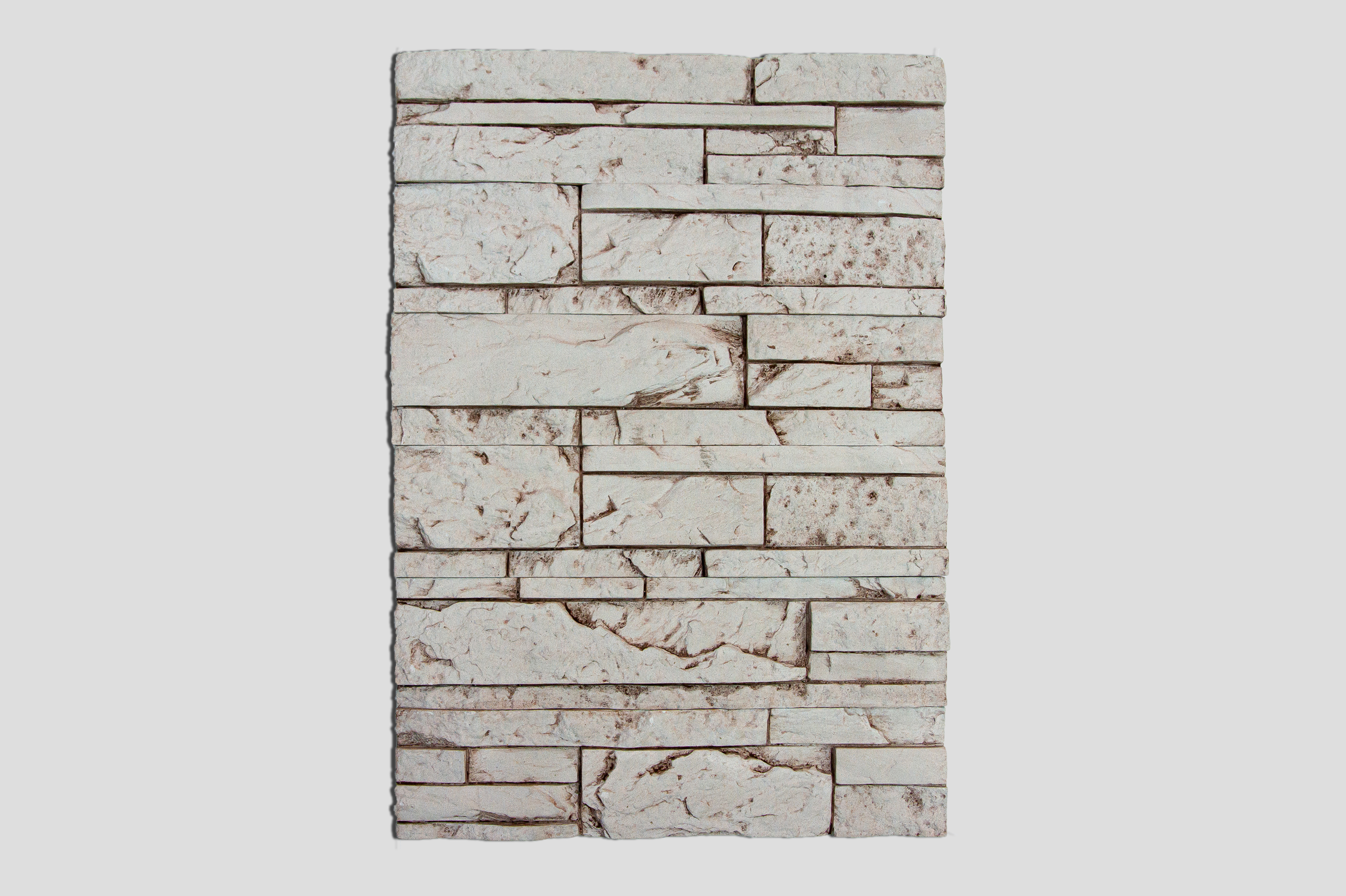 Изображение товара Гипс плитка Евролит Монблан 40х10 см имитация камень серо-коричневый