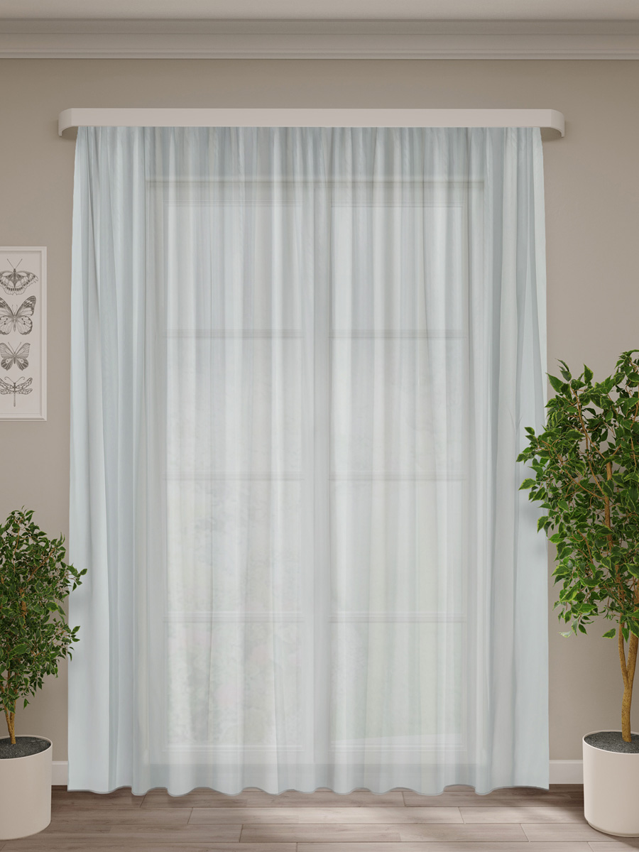 Изображение товара Тюль вуаль 300х270 см серый для уютного интерьера