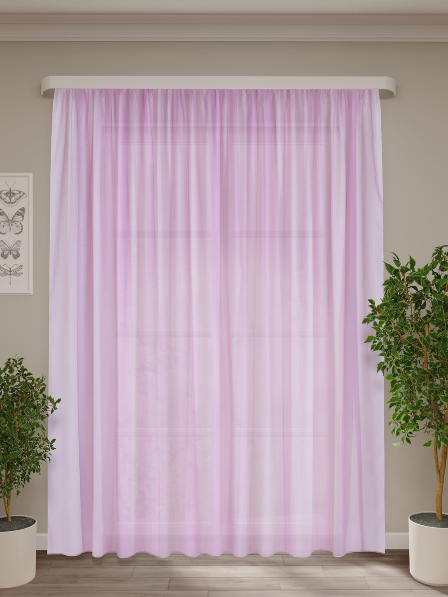 Изображение товара Тюль вуаль 300х270 сиреневый для окон