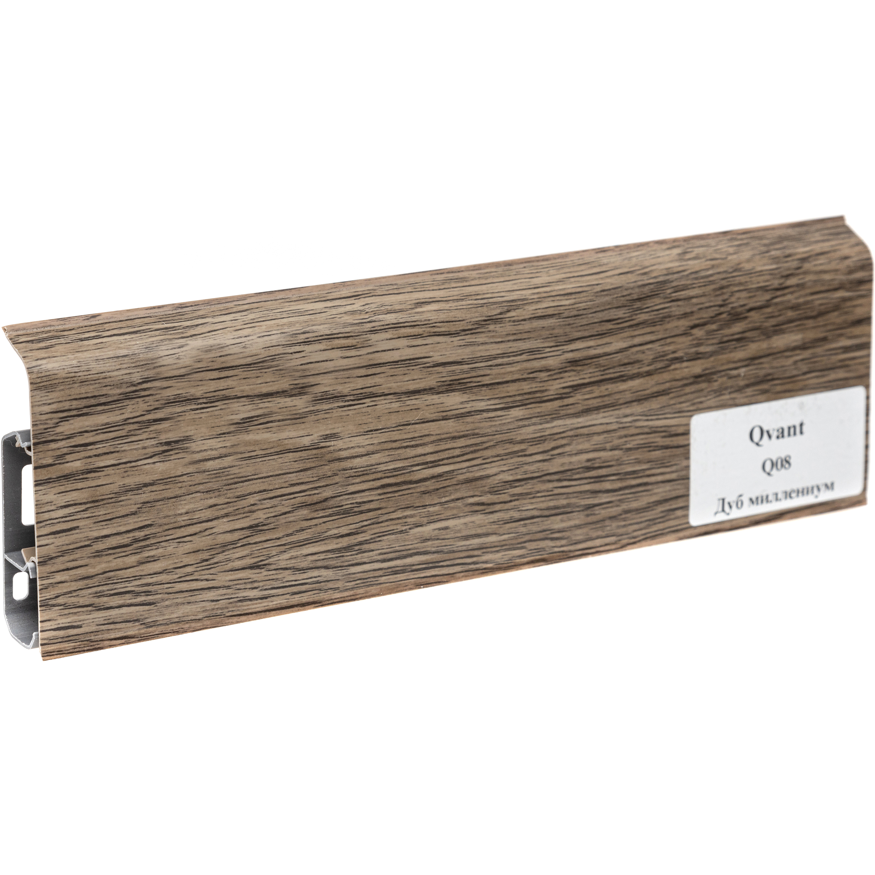 Изображение товара Плинтус ПВХ 76мм QVANT Q08 ДУБ МИЛЛЕНИУМ 2,2м