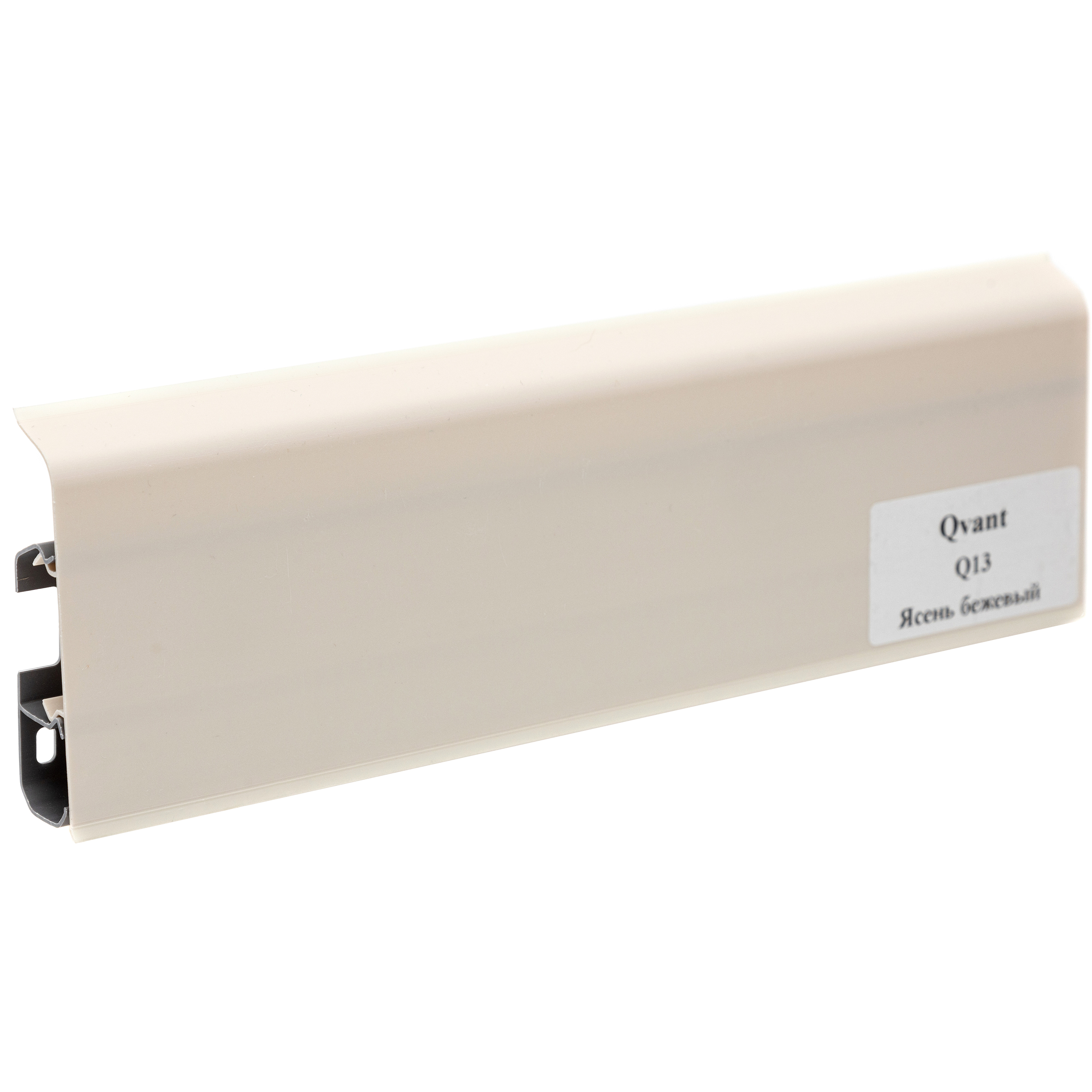 Изображение товара Плинтус ПВХ 76мм QVANT Q13 ЯСЕНЬ БЕЖЕВЫЙ 2,2м