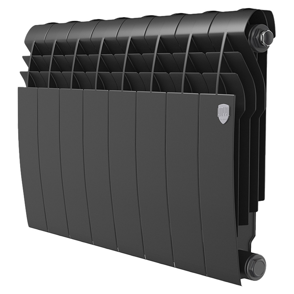 Изображение товара Радиатор секционный биметаллический Royal Thermo BiLiner 350 Noir Sable боковое 8 секций