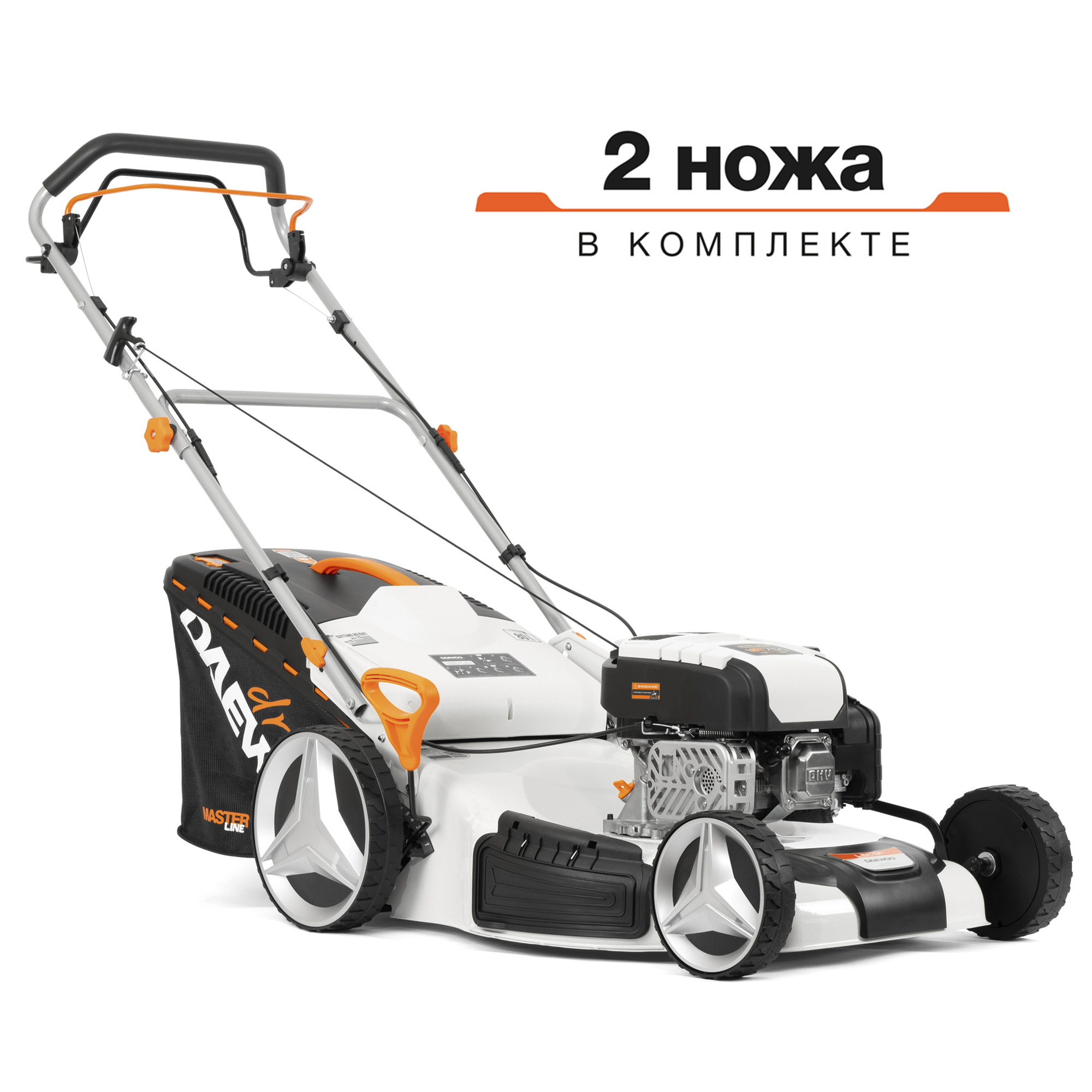 Изображение товара Газонокосилка бензиновая DAEWOO L 60 SP 7 л.с. 58 см, 4 в 1, складная, вертикальное хранение