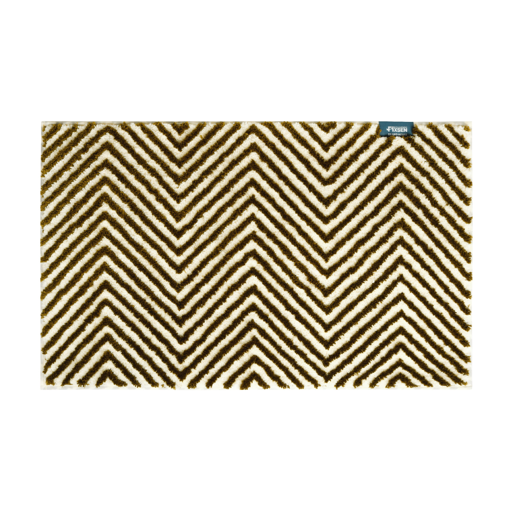 Изображение товара Коврик для ванной Rumba зеленый 50х80 см из микрофибры с противоскользящей подложкой