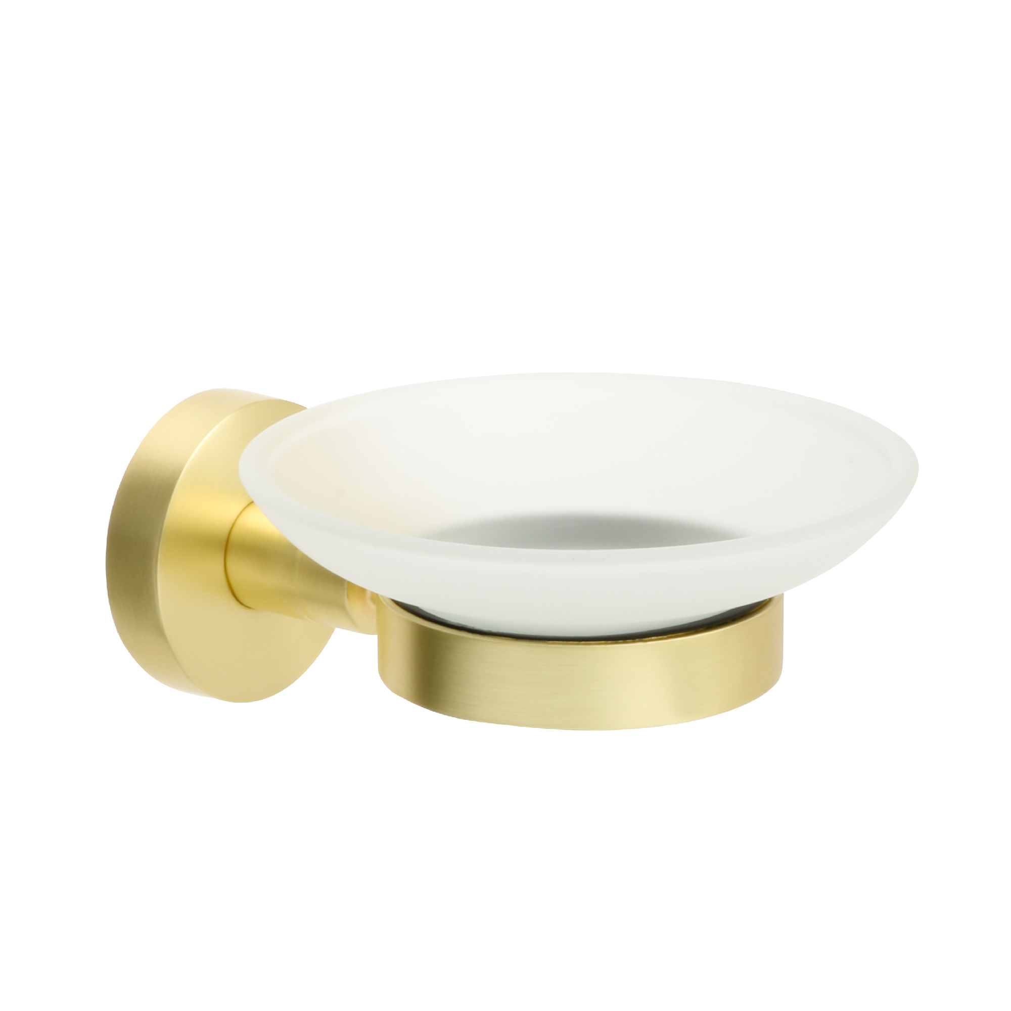 Изображение товара Мыльница стекло Comfort Gold золото-сатин настенная для ванной