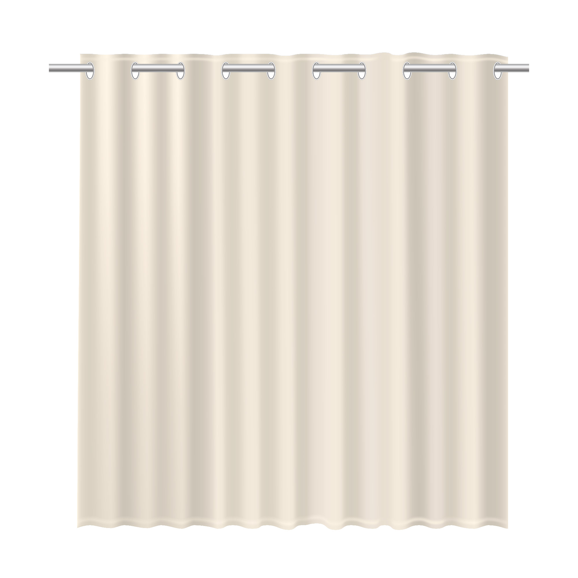 Изображение товара Шторка для ванной Linum бежевая 180х200 см водоотталкивающая современная классика