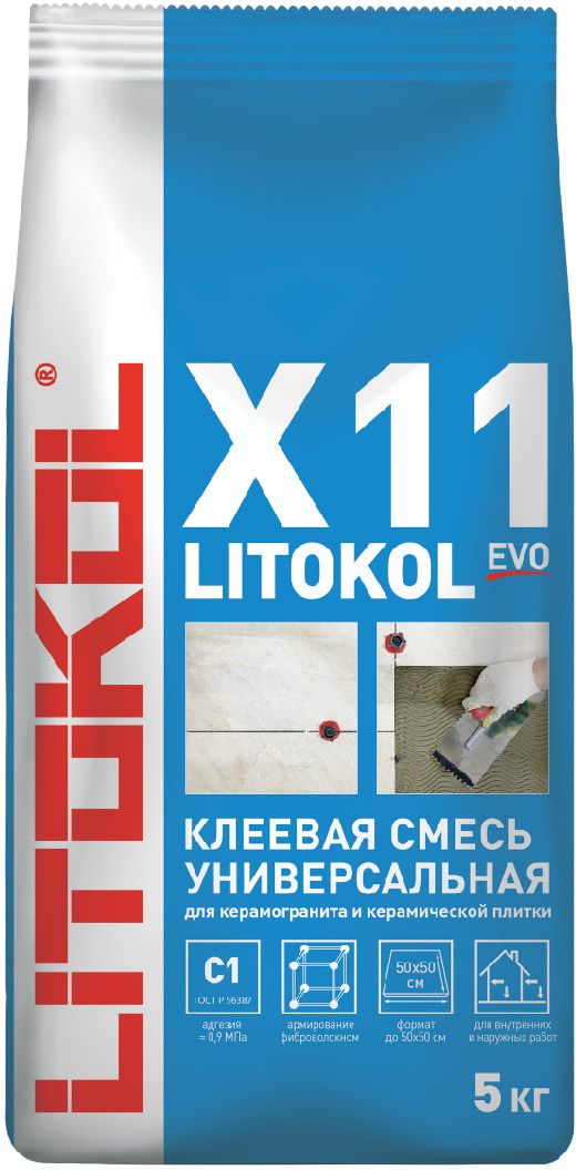 Изображение товара Плиточный клей LITOKOL X11 EVO 5 кг