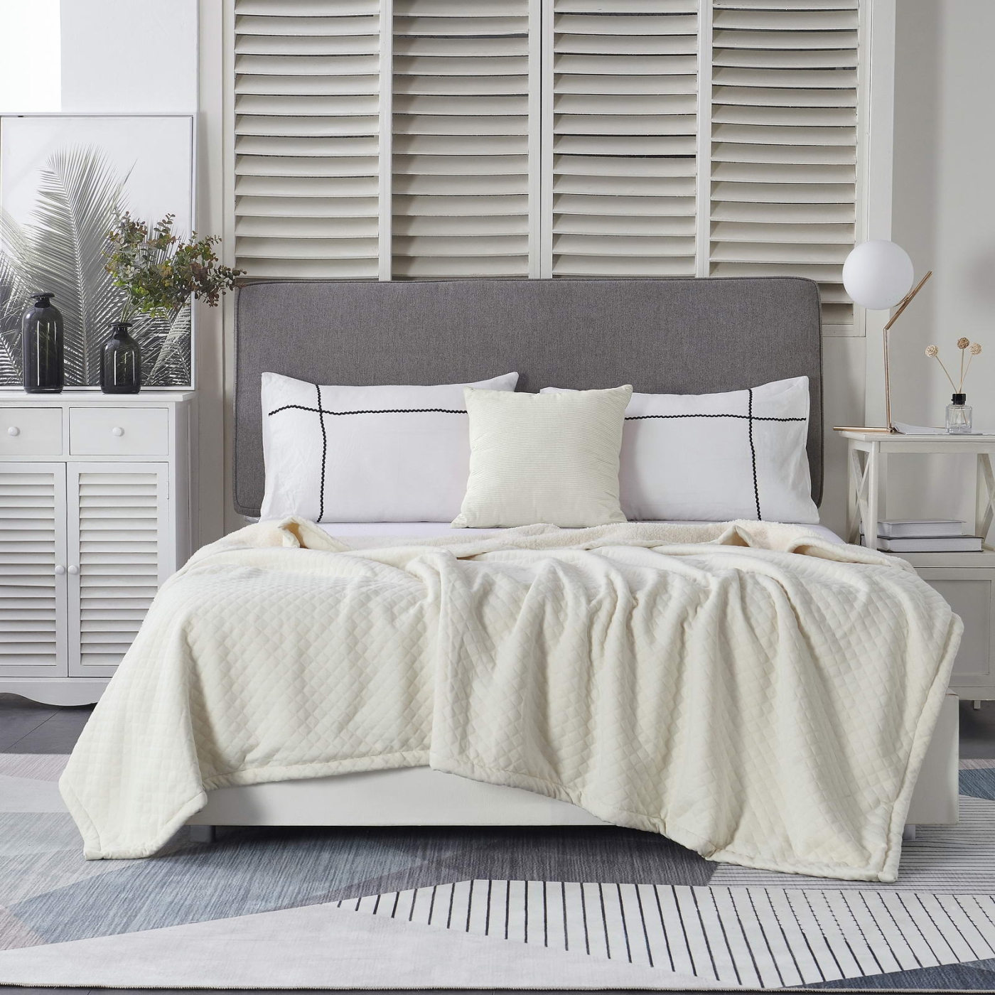 Изображение товара Плед Трикотаж 220х240 Sofi De Marko коллекция Гранд молоко