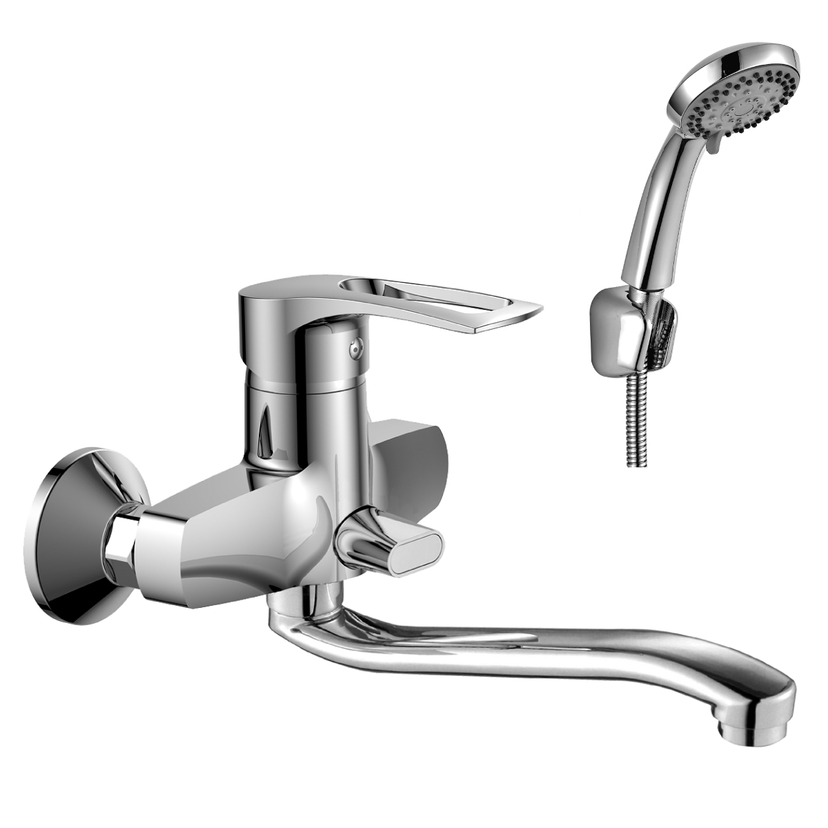 Изображение товара Однорычажный смеситель Rossinka T40-34 для ванны с S-образным изливом