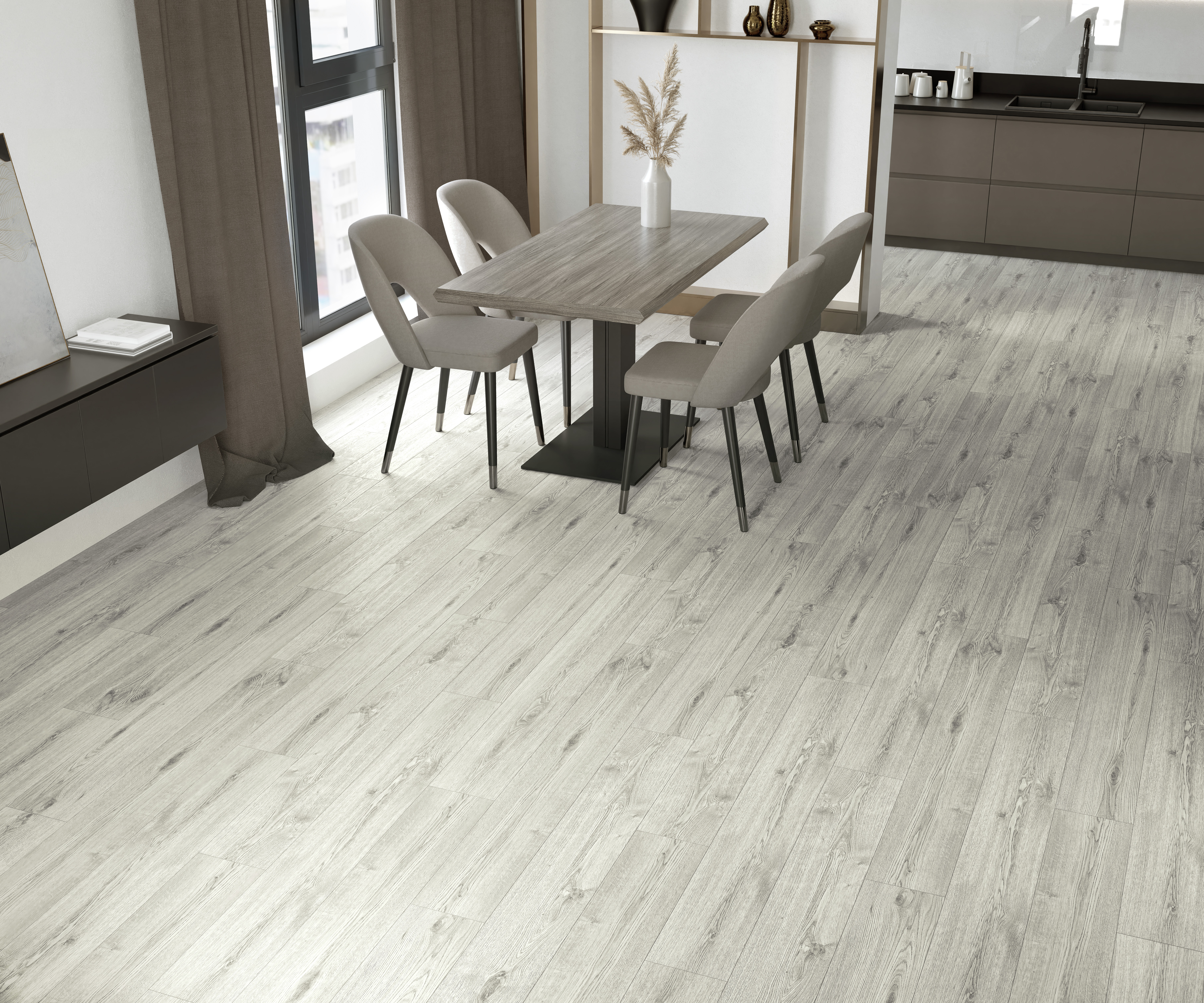 Изображение товара Ламинат Derby Style Дуб Церера 33 класс 8 мм водостойкий для жилых и коммерческих помещений