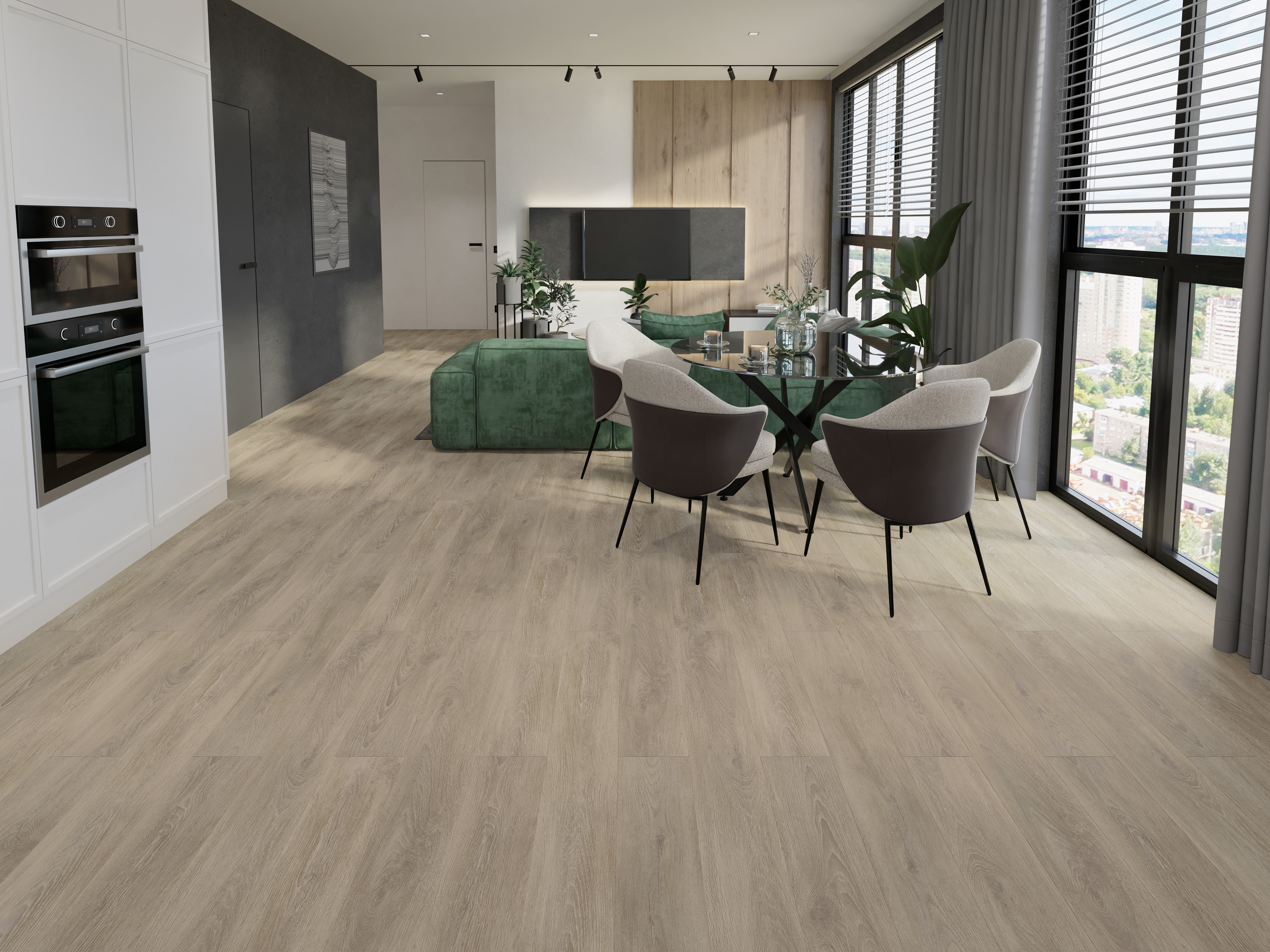 Изображение товара Ламинат MAXWOOD Dynamic Дуб Теннеси 33 класс 8 мм с фаской и теплым полом