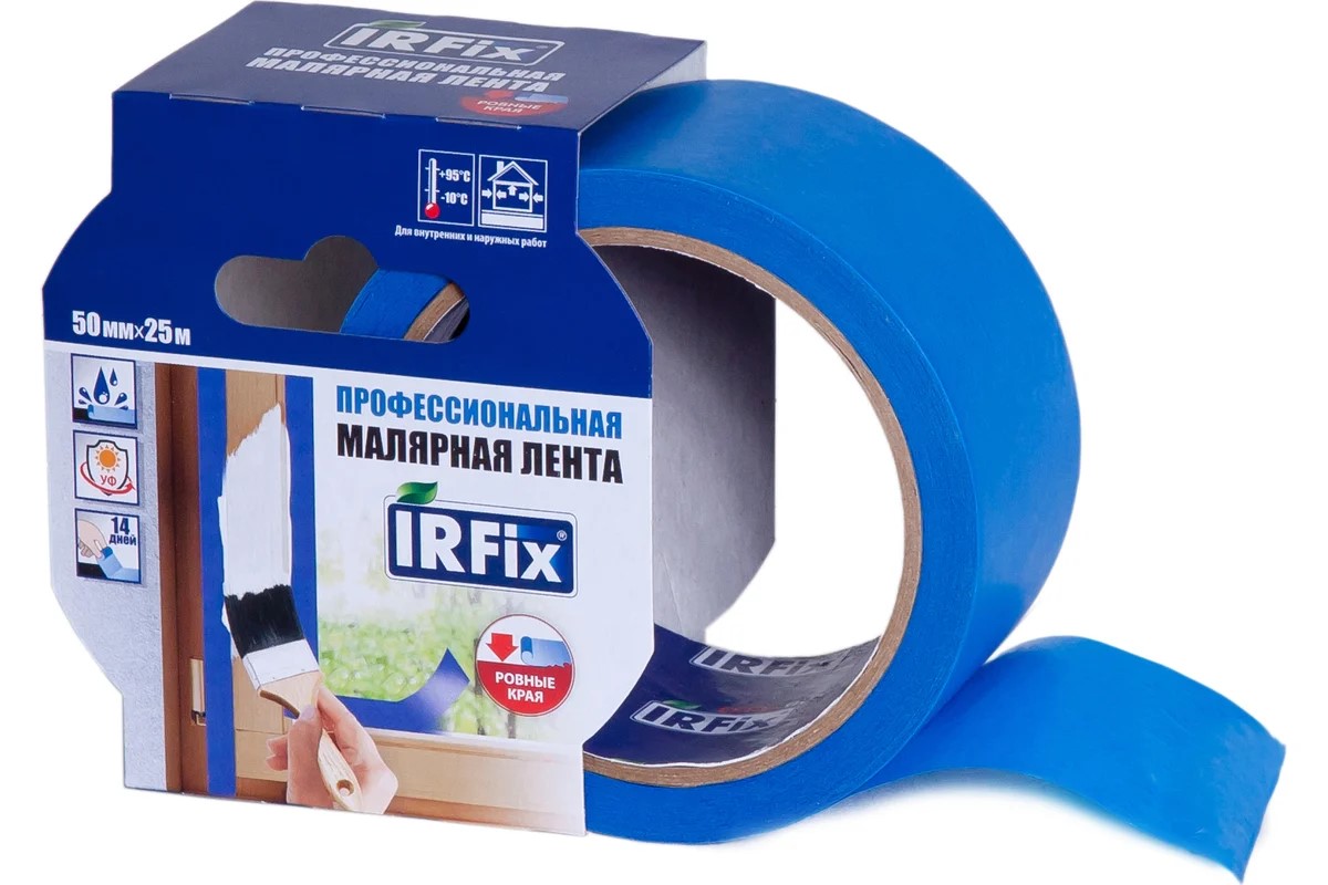 Изображение товара Малярная лента для внутренних работ IRFIX EXTRA 50мм*25м