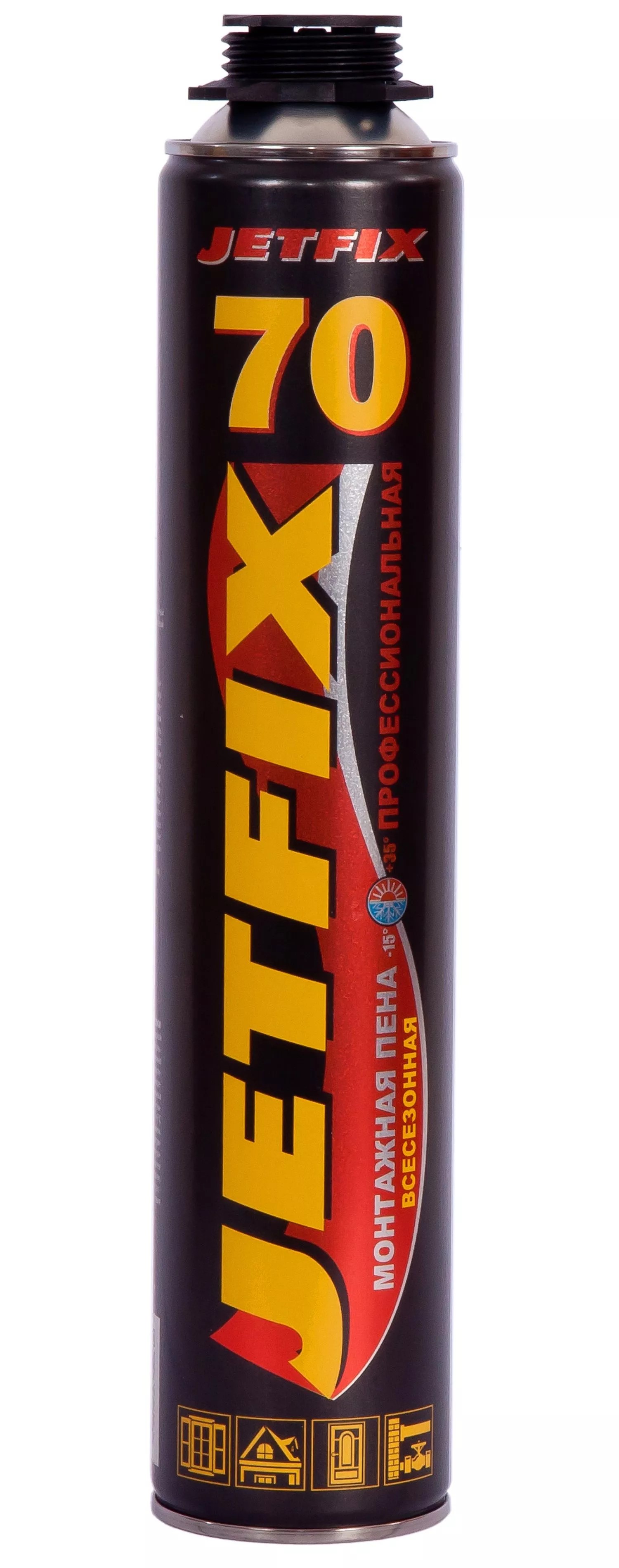 Изображение товара Пена монтажная JETFIX 70 профессиональная, 850мл., 950гр.