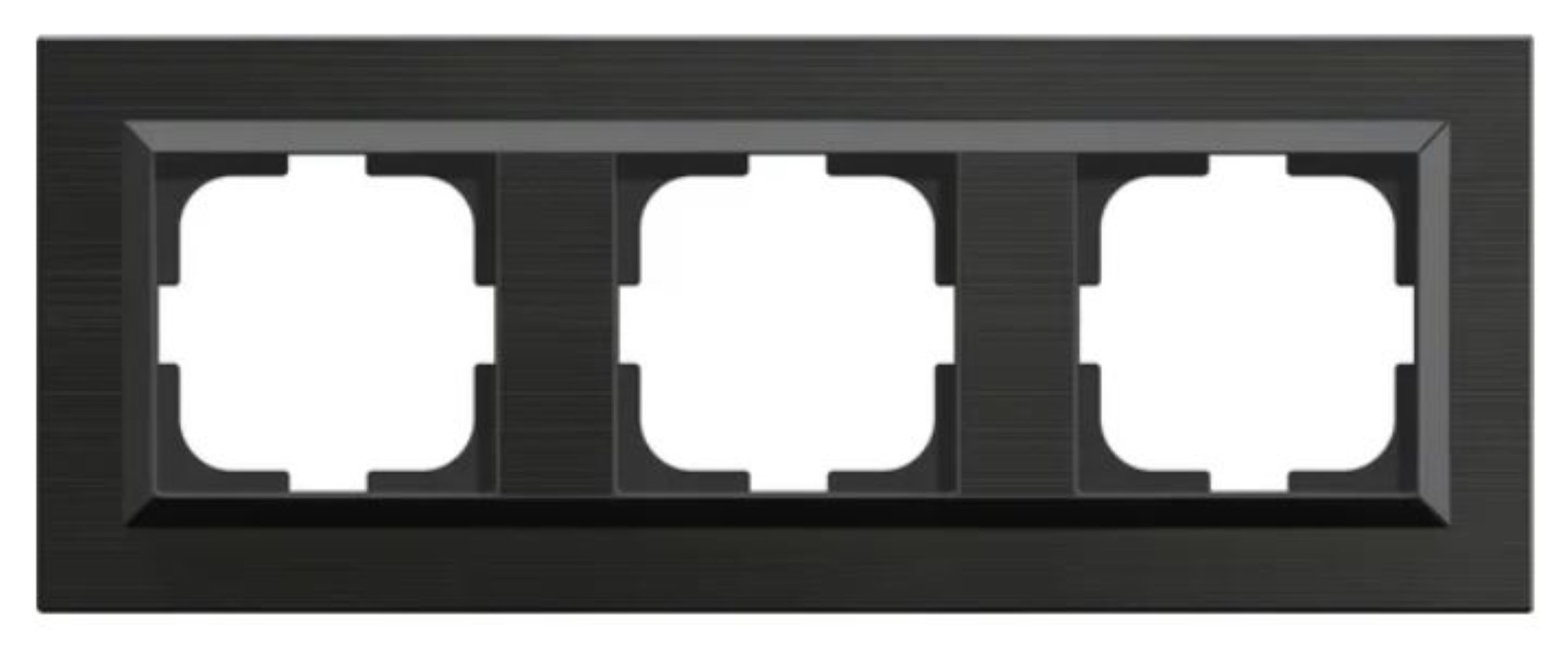 Изображение товара Рамка 3 поста OVIVO Quantum антрацит