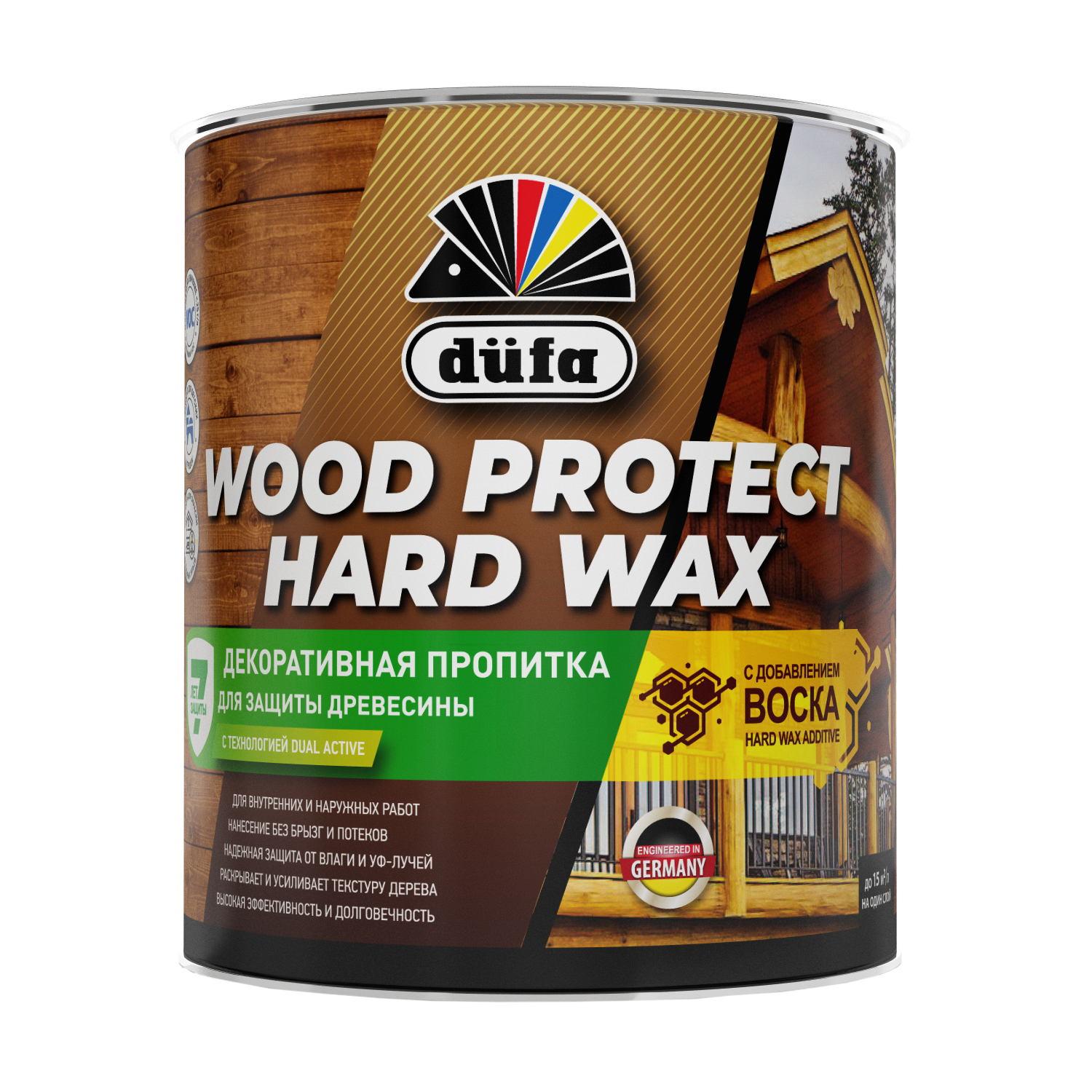 Изображение товара Пропитка WOOD PROTECT HARD WAX ореховое дерево 0,75л для защиты древесины
