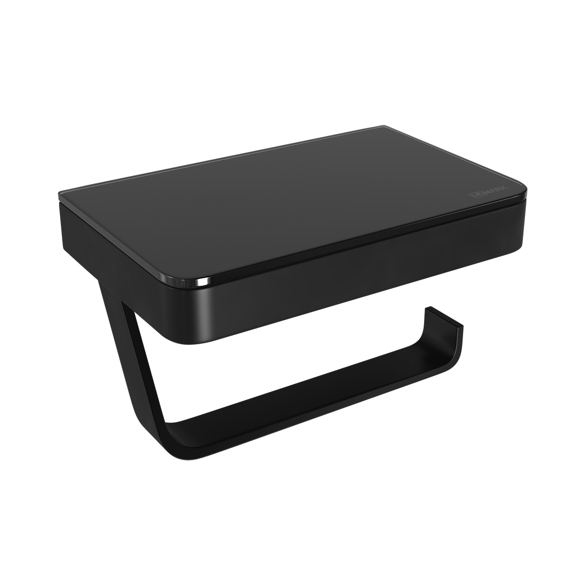 Изображение товара Держатель для туалетной бумаги Lemark 9722030 GLASS LINE черный