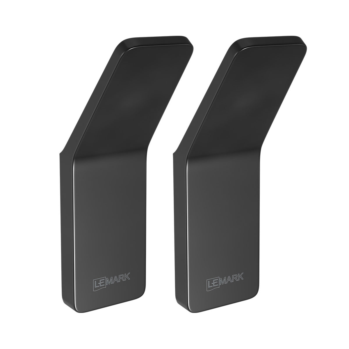 Изображение товара Крючок одинарный Lemark 9712002 SMOOTH LINE для полотенец и халатов, чёрный матовый
