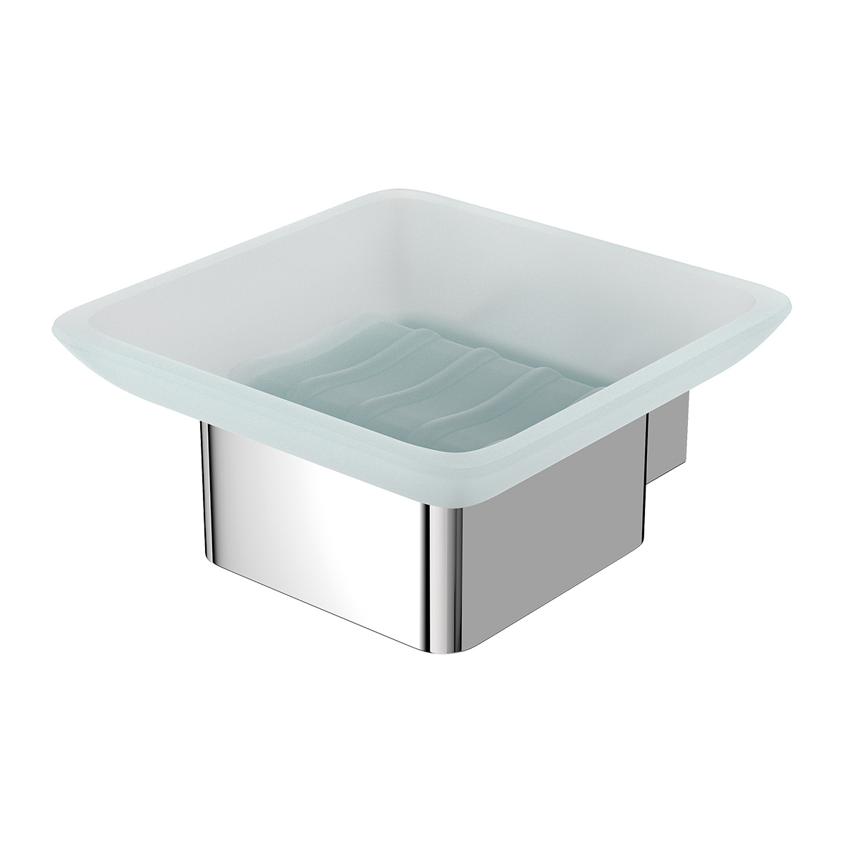 Изображение товара Мыльница Lemark 9741016 SMOOTH LINE с держателем, хром для ванной