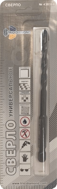 Изображение товара Сверло универсальное TRIO-DIAMOND 8 мм 430108