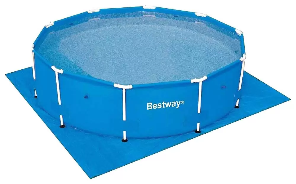 Изображение товара Подстилка для бассейна Bestway 335x335 см синяя защита дна бассейна