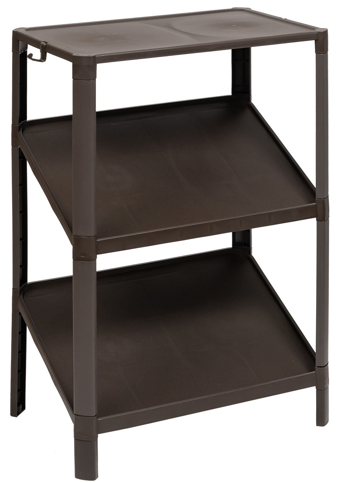 Изображение товара Этажерка для обуви VIKEA compact 3-х ярусная Венге, практичный дизайн