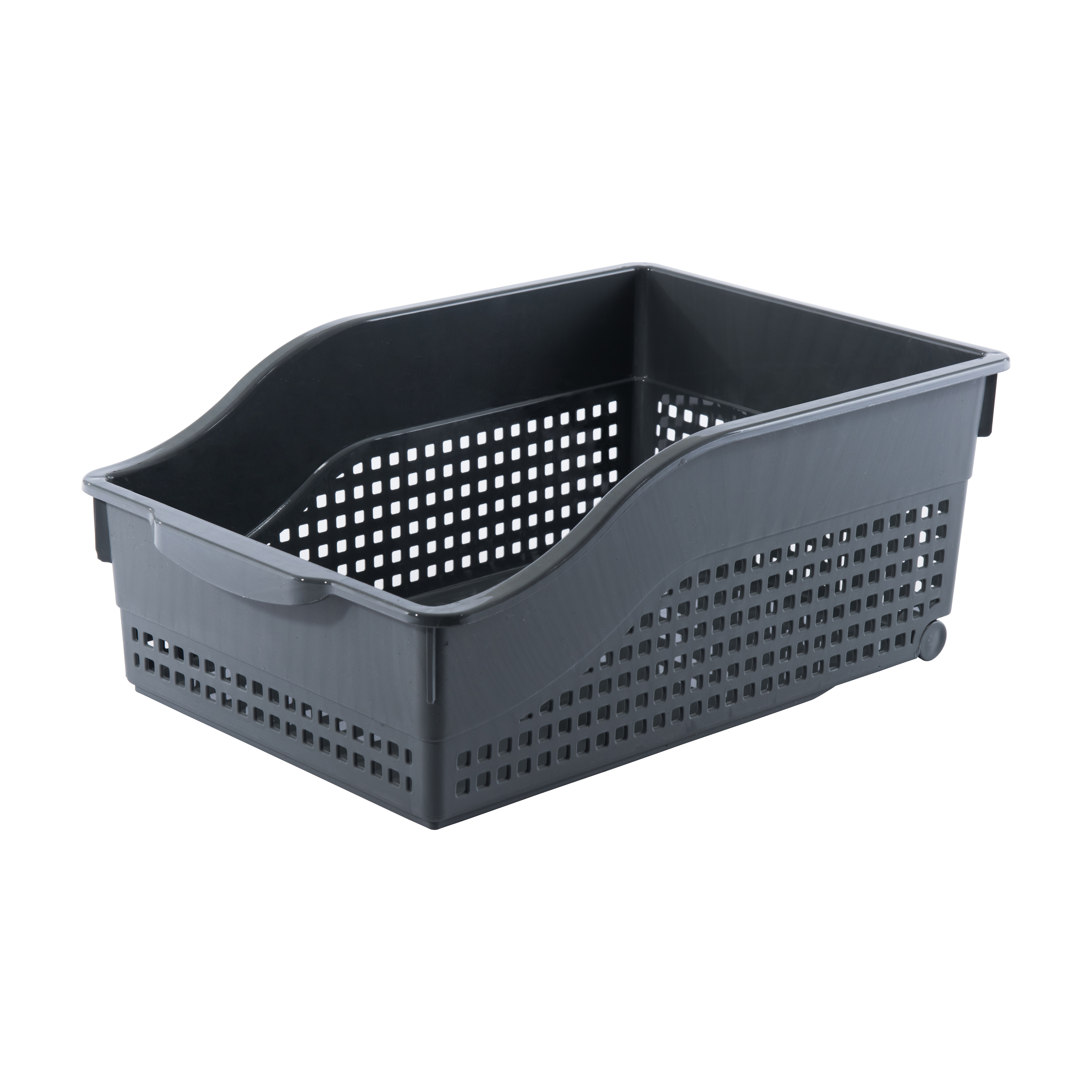 Изображение товара Контейнер "Лофт" хозяйственный на колесах широкий (Серый)