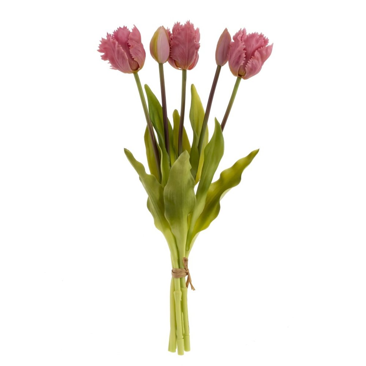 Изображение товара Искусственные цветы букет тюльпанов Real Touch, розовые 40 см
