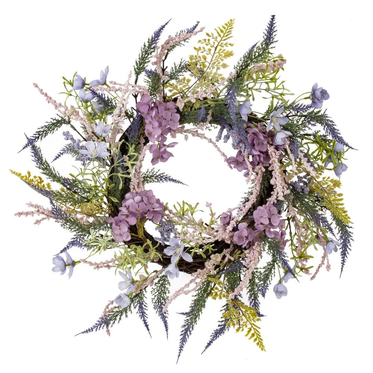 Изображение товара Изделие декоративное "Венок", L55 W12 H48 см, Фиолетовый