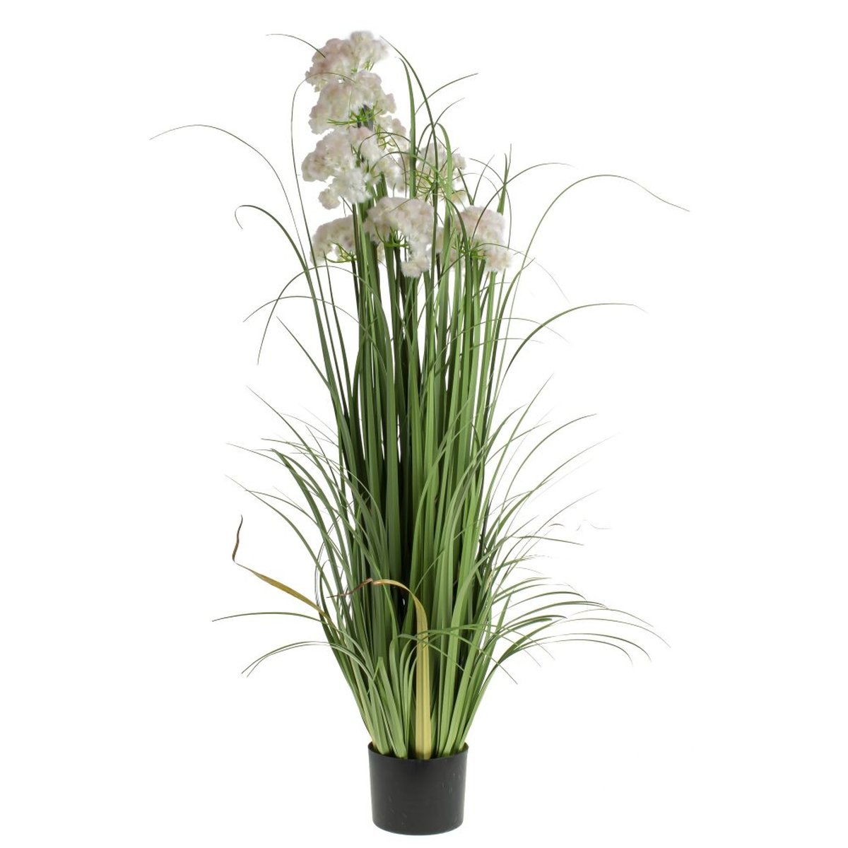 Изображение товара Искусственная цветочная композиция белого цвета, L42 W42 H120 см