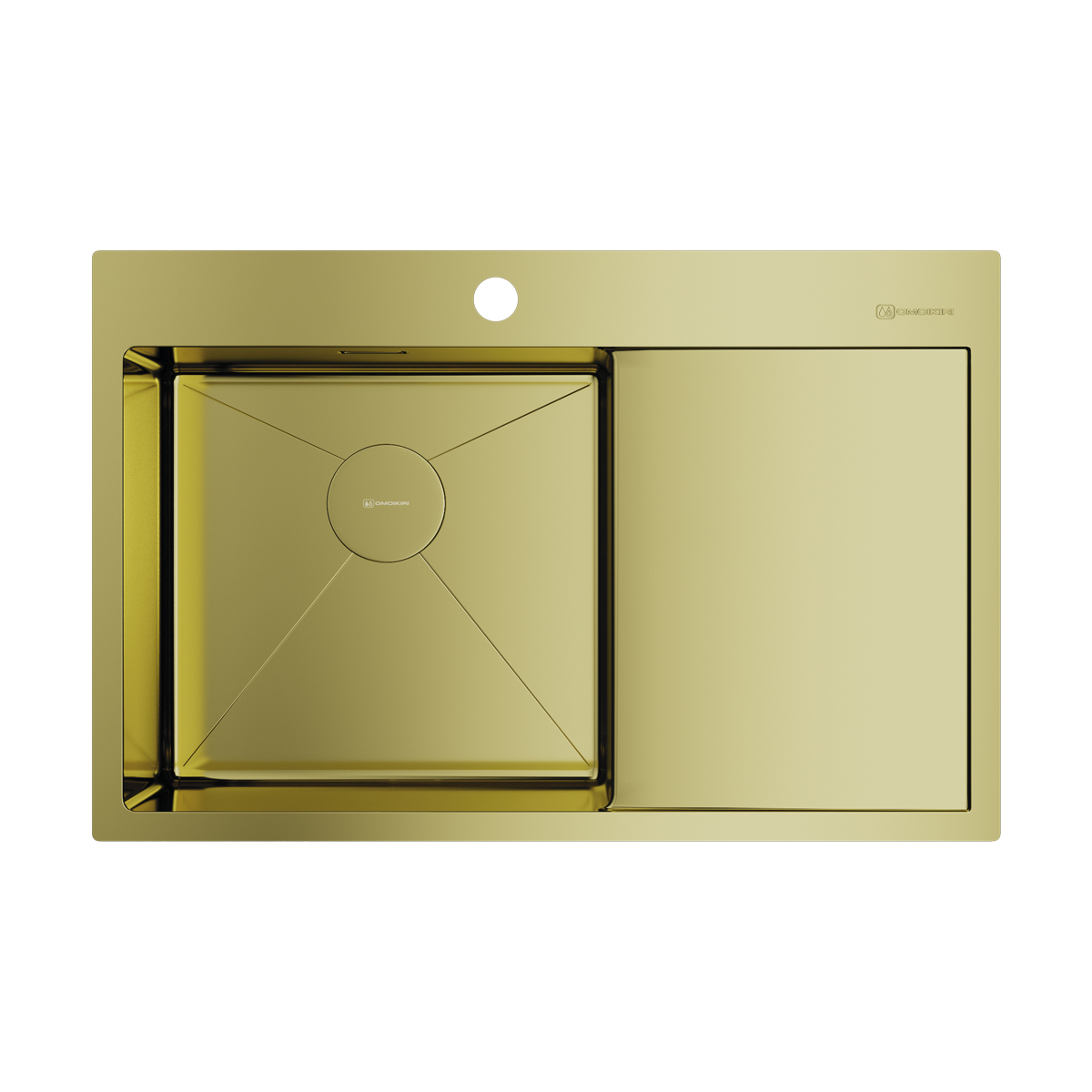 Изображение товара Мойка накладная Omoikiri Akisame 78-L-LG золотистая 78x51x20