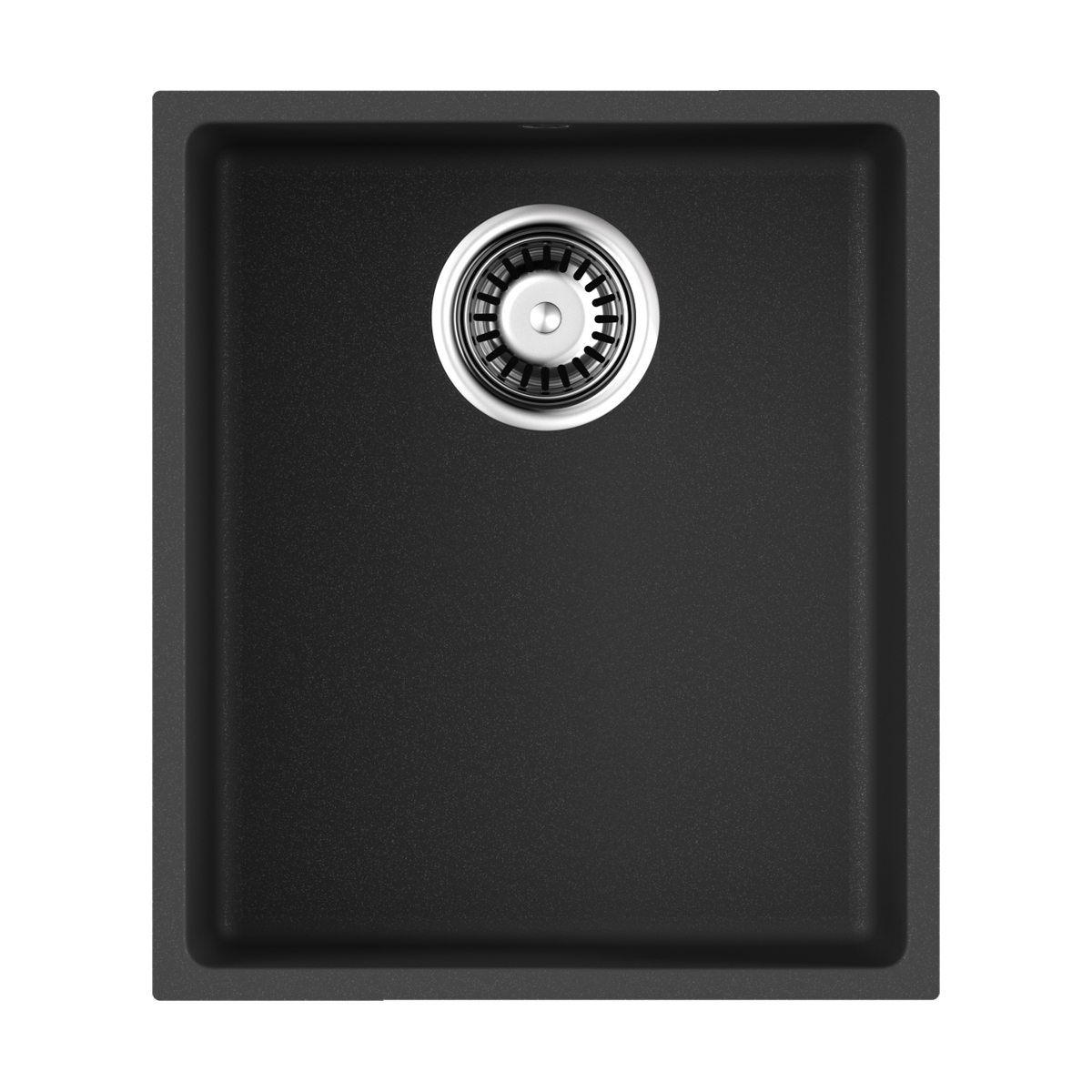 Изображение товара Подстольная кухонная мойка Omoikiri Bosen 38-U-BL черная 38x44x20, искусственный гранит