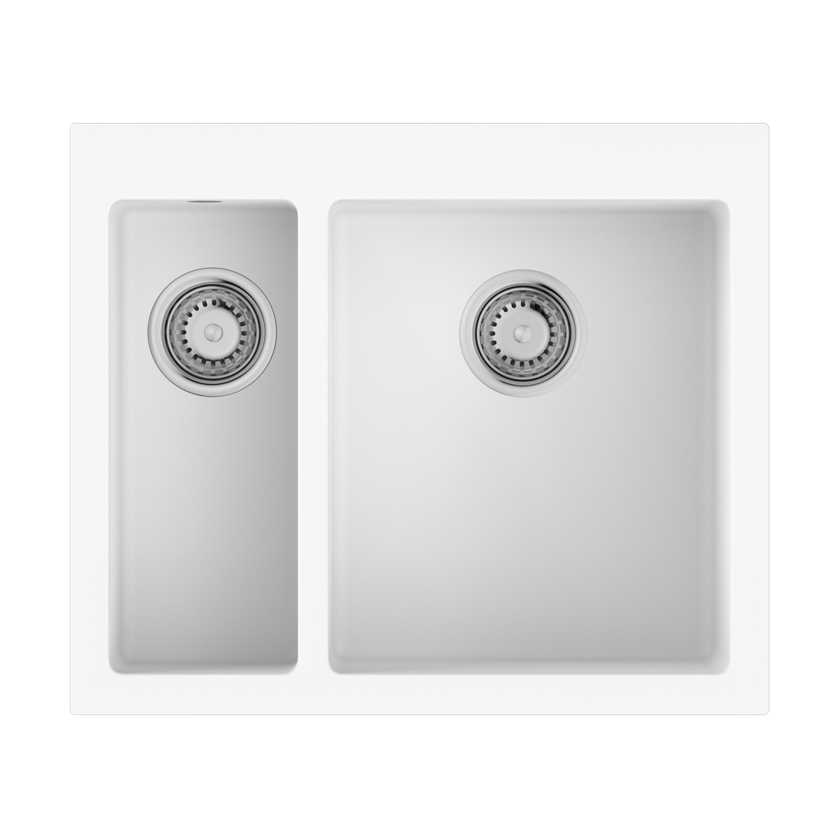 Изображение товара Мойка накладная Omoikiri Bosen 59x50 см, искусственный гранит, белая