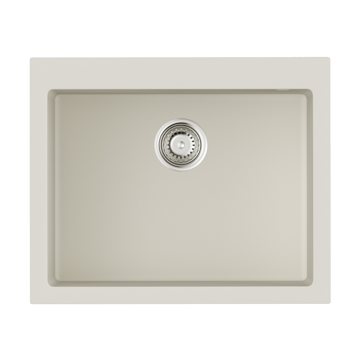 Изображение товара Накладная кухонная мойка Omoikiri Bosen 61A-WH белая 61x50x19