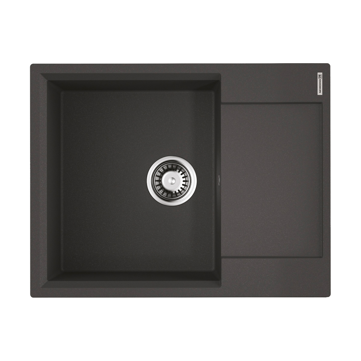 Изображение товара Мойка накладная Omoikiri Daisen 65-BL черная 65x51x19,5 – искусственный гранит