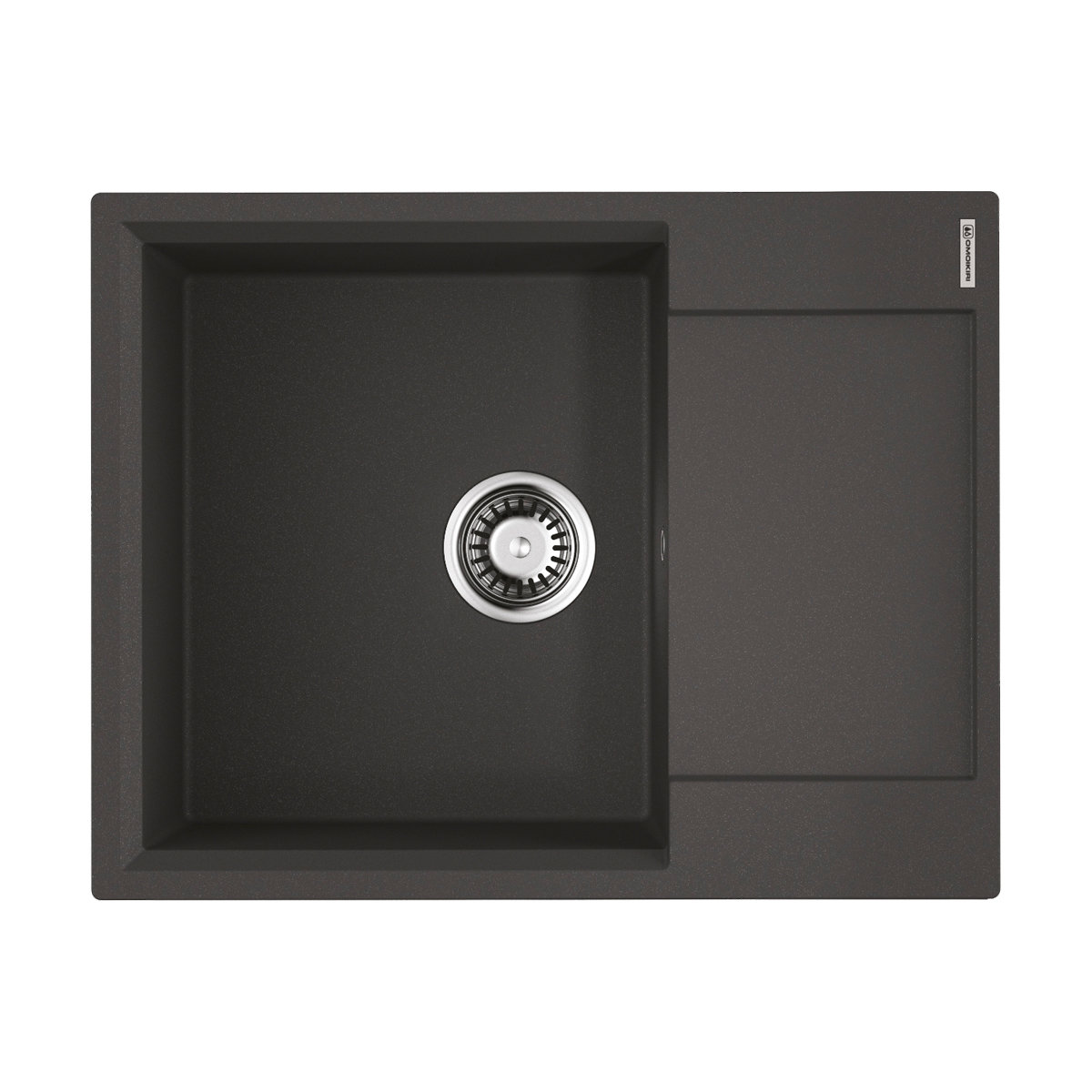 Изображение товара Мойка накладная Omoikiri Daisen 65T-BL черная 65x51x21