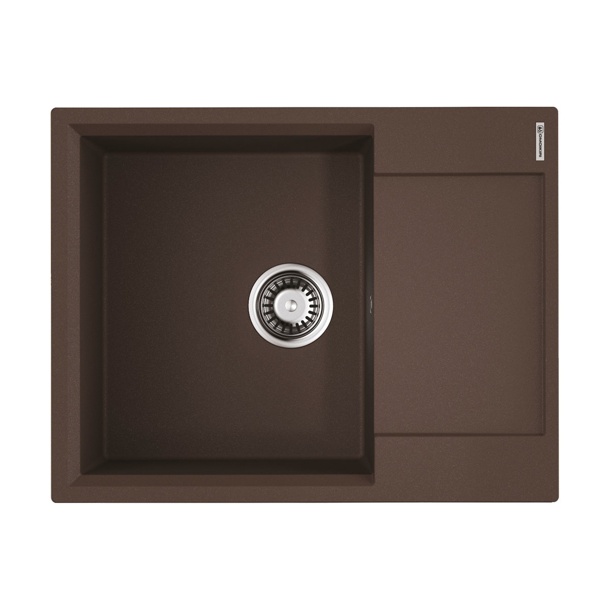 Изображение товара Мойка накладная Omoikiri Daisen 65T-DC коричневая 65x51x21