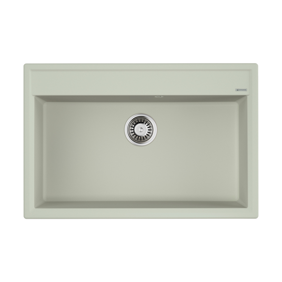 Изображение товара Мойка из искусственного гранита Omoikiri Daisen 77-PA белая накладная 77х51 см