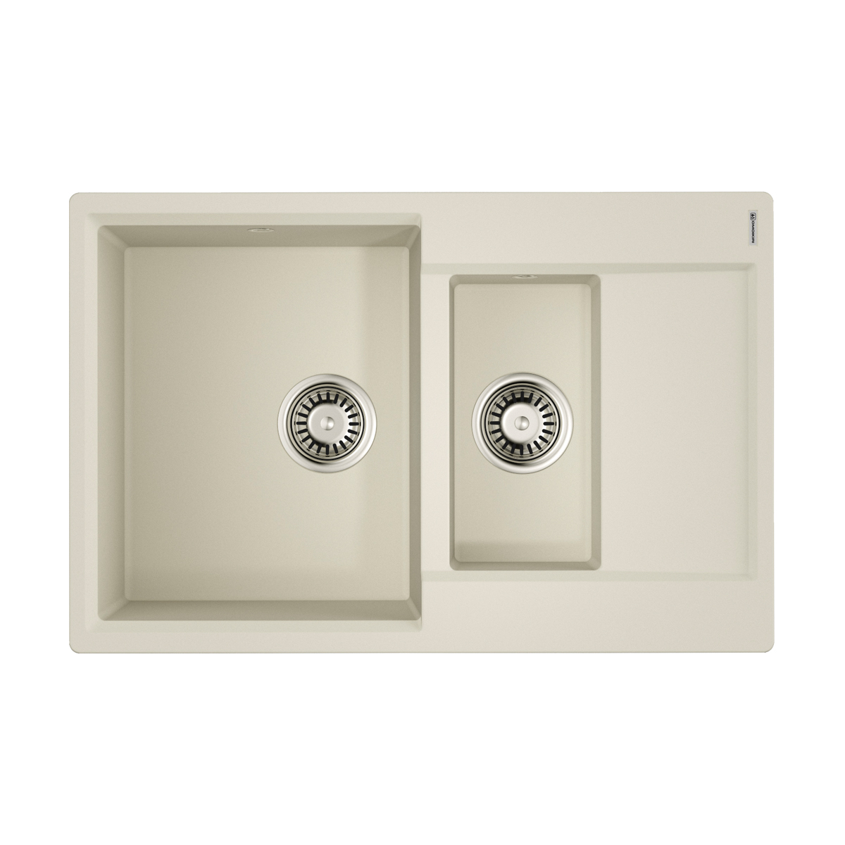 Изображение товара Мойка накладная Omoikiri Daisen 78-2-PA белая 78x51x19,5