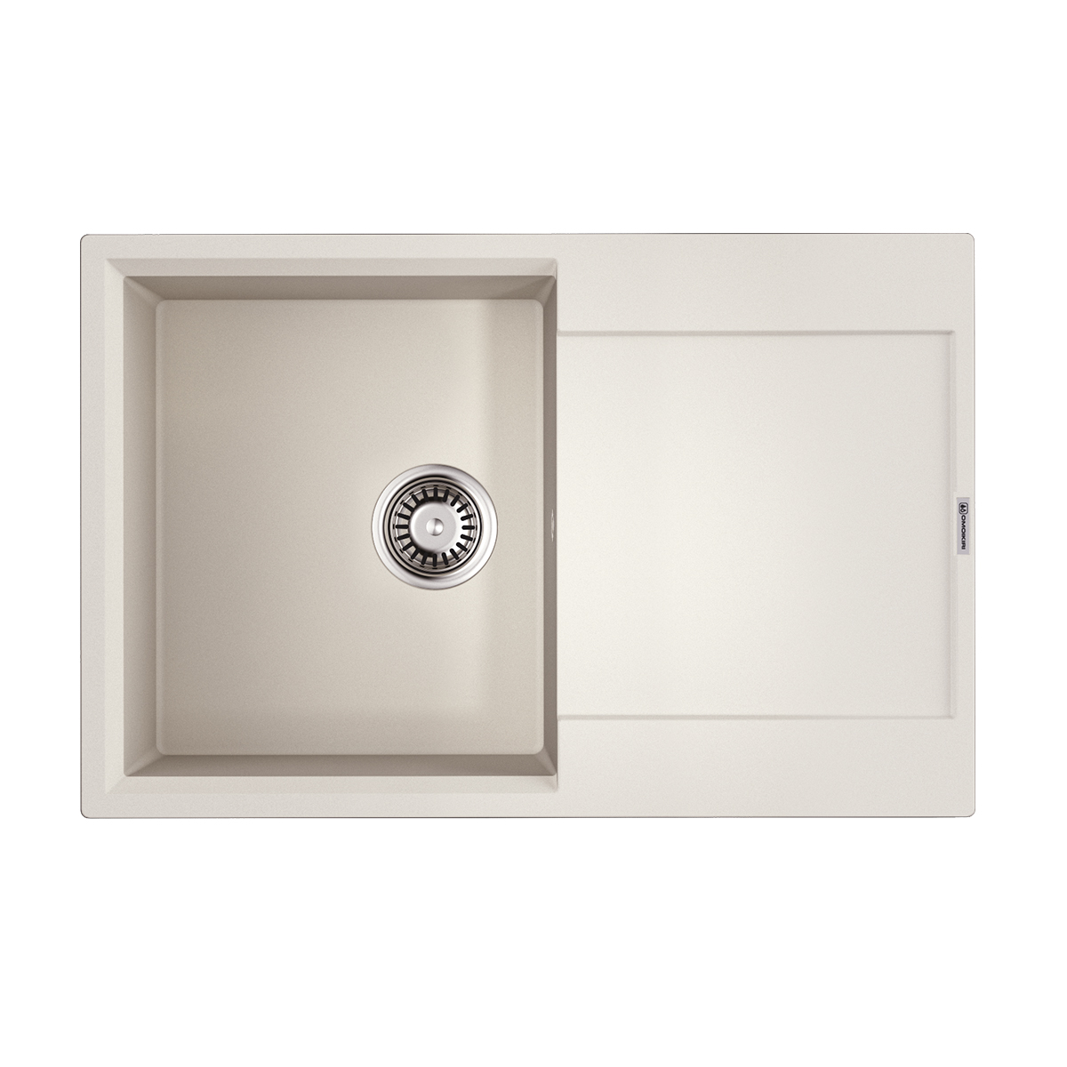 Изображение товара Мойка накладная Omoikiri Daisen 78T-WH белая 78x51x23